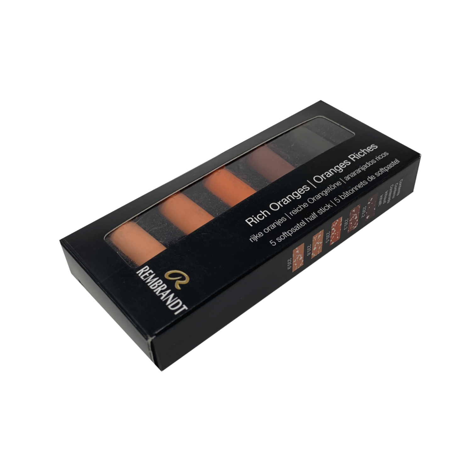 REMBRANDT SOFTPASTEL SET RICH ORANGES HALBE KREIDEN 5X 4