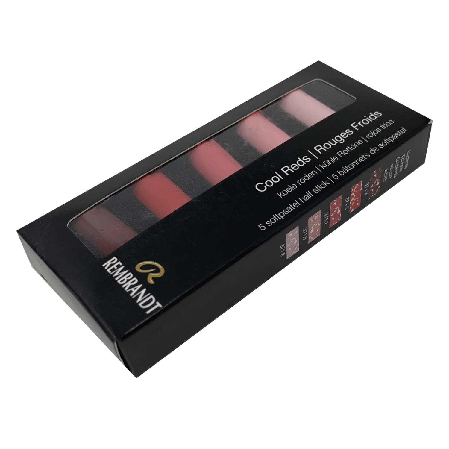 REMBRANDT SOFTPASTEL SET COOL REDS HALBE KREIDEN 5X 4
