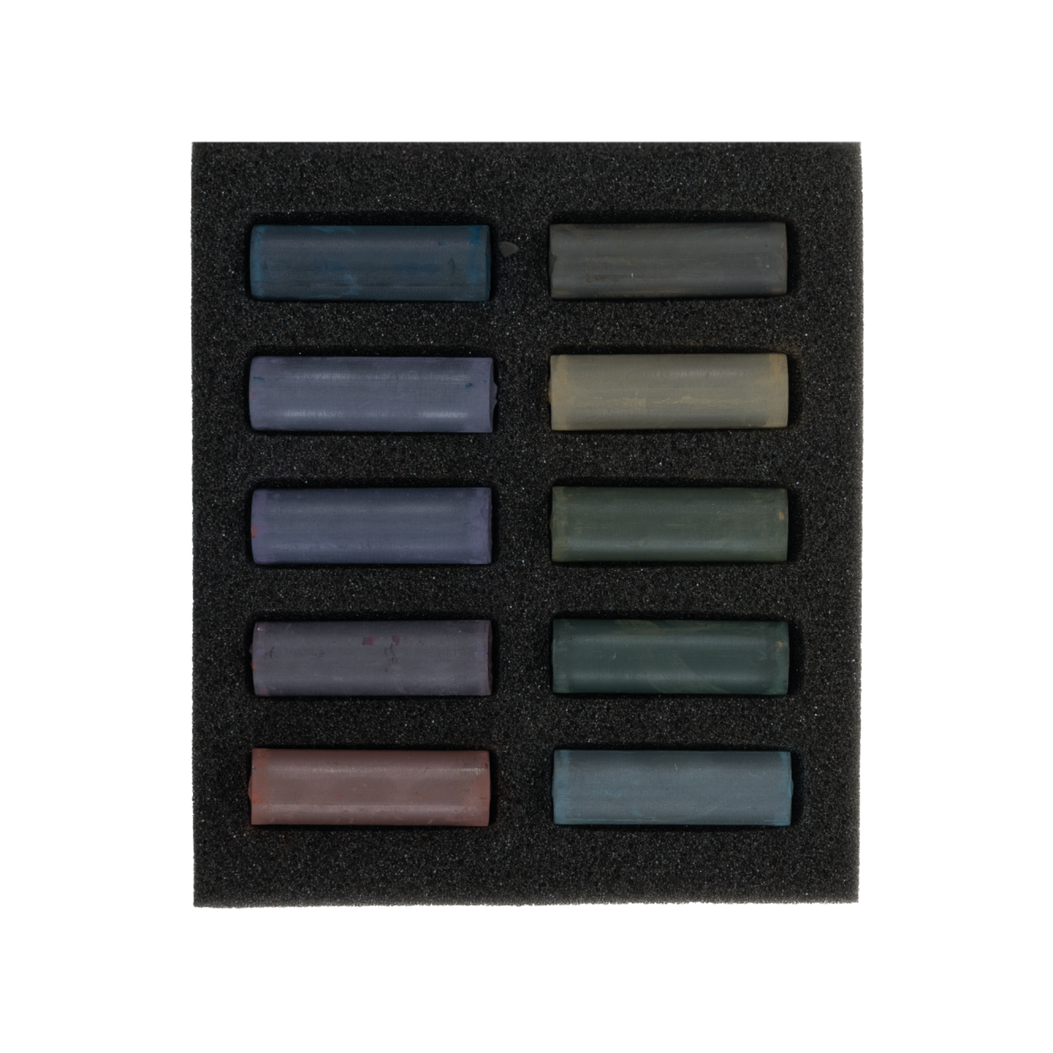 REMBRANDT SOFTPASTEL SET DARK SHADES HALBE KREIDEN 10X 2