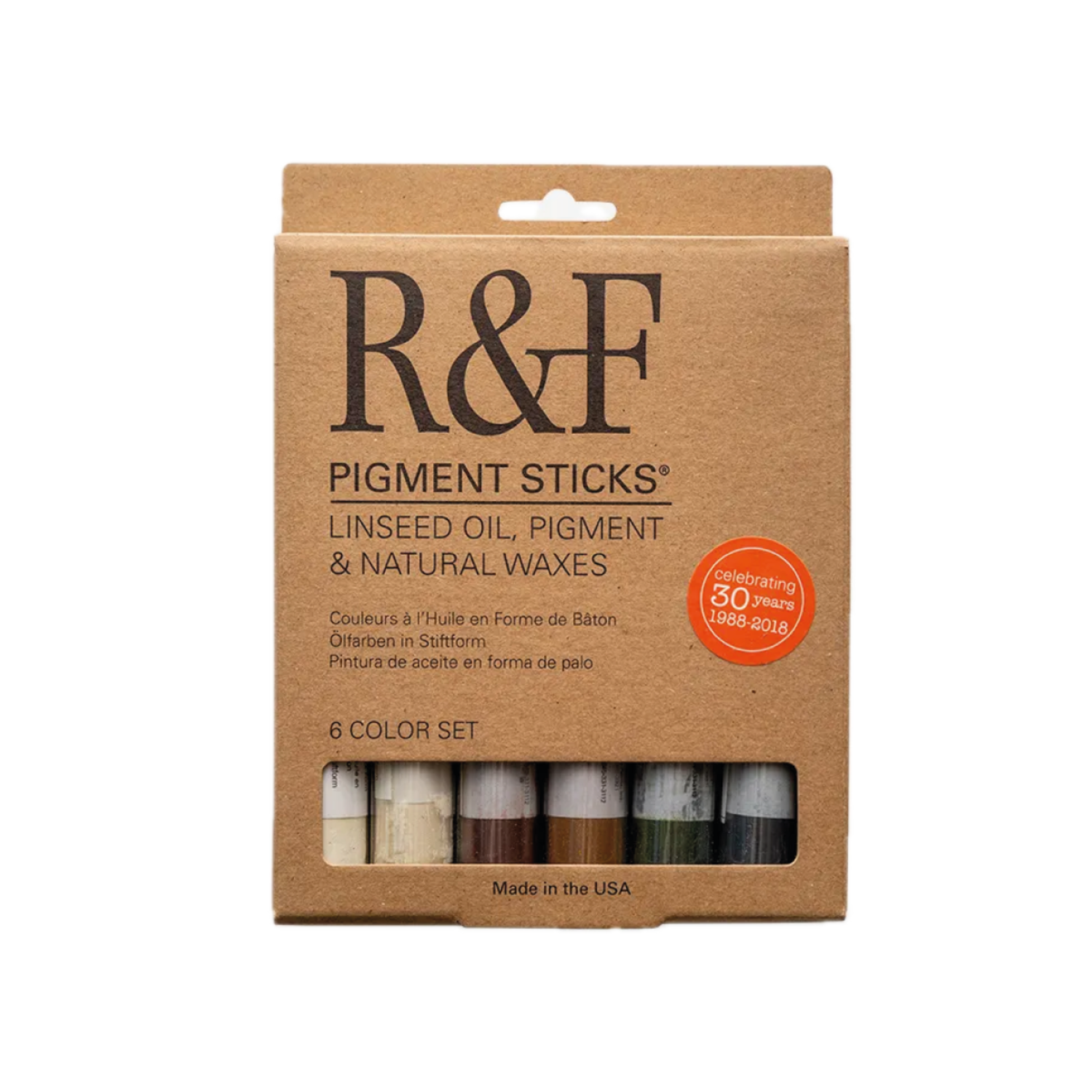 R&F PIGMENT STICK EARTH TONES SET 6X38ML 3