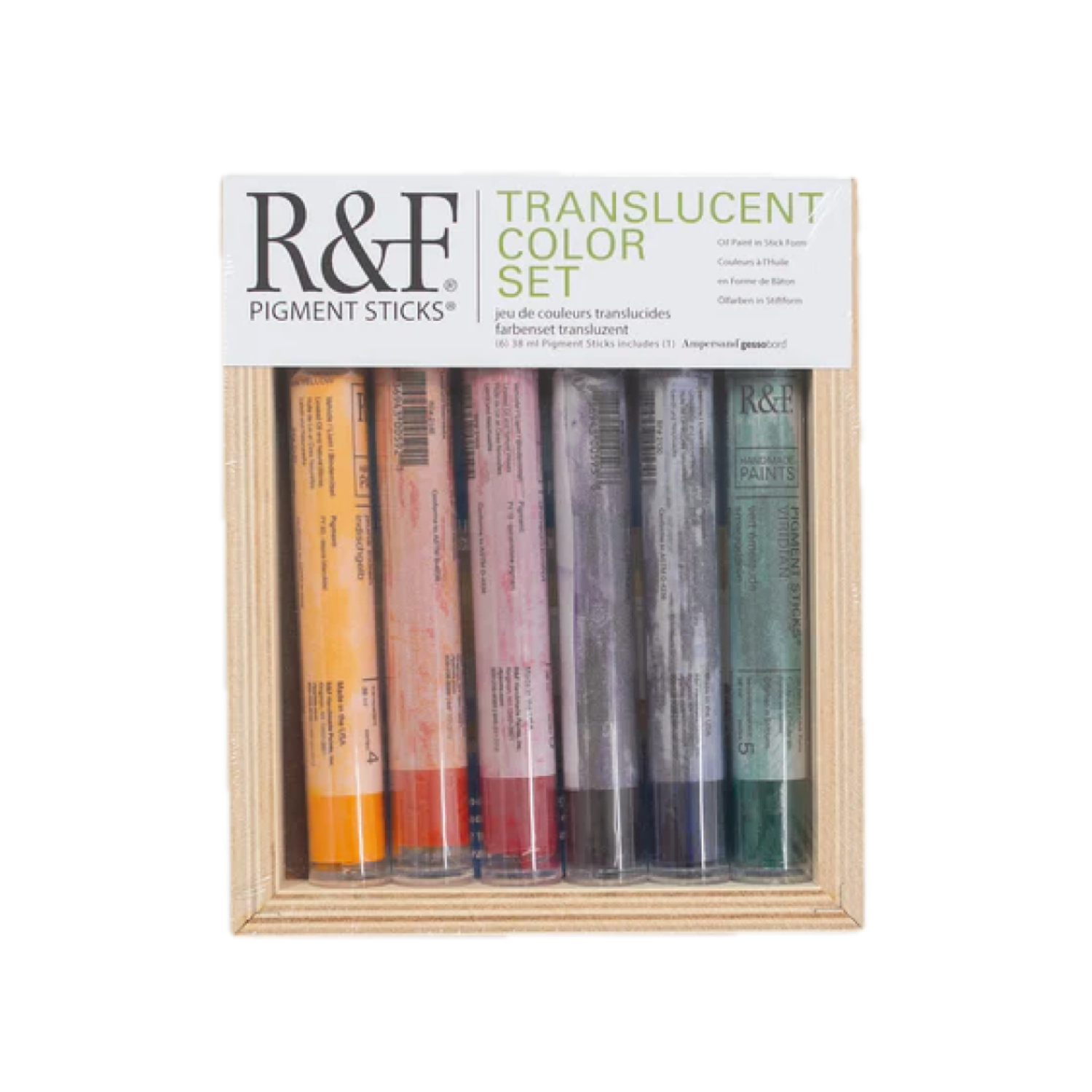 R&F PIGMENT STICK TRANSLUCENT COLOR SET 6X38ML 3