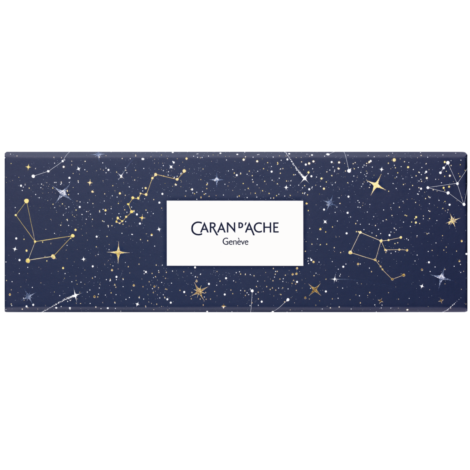 CARAN D'ACHE COSMIC BLAU METALLIC BUNTSTIFTE SET 10X 4