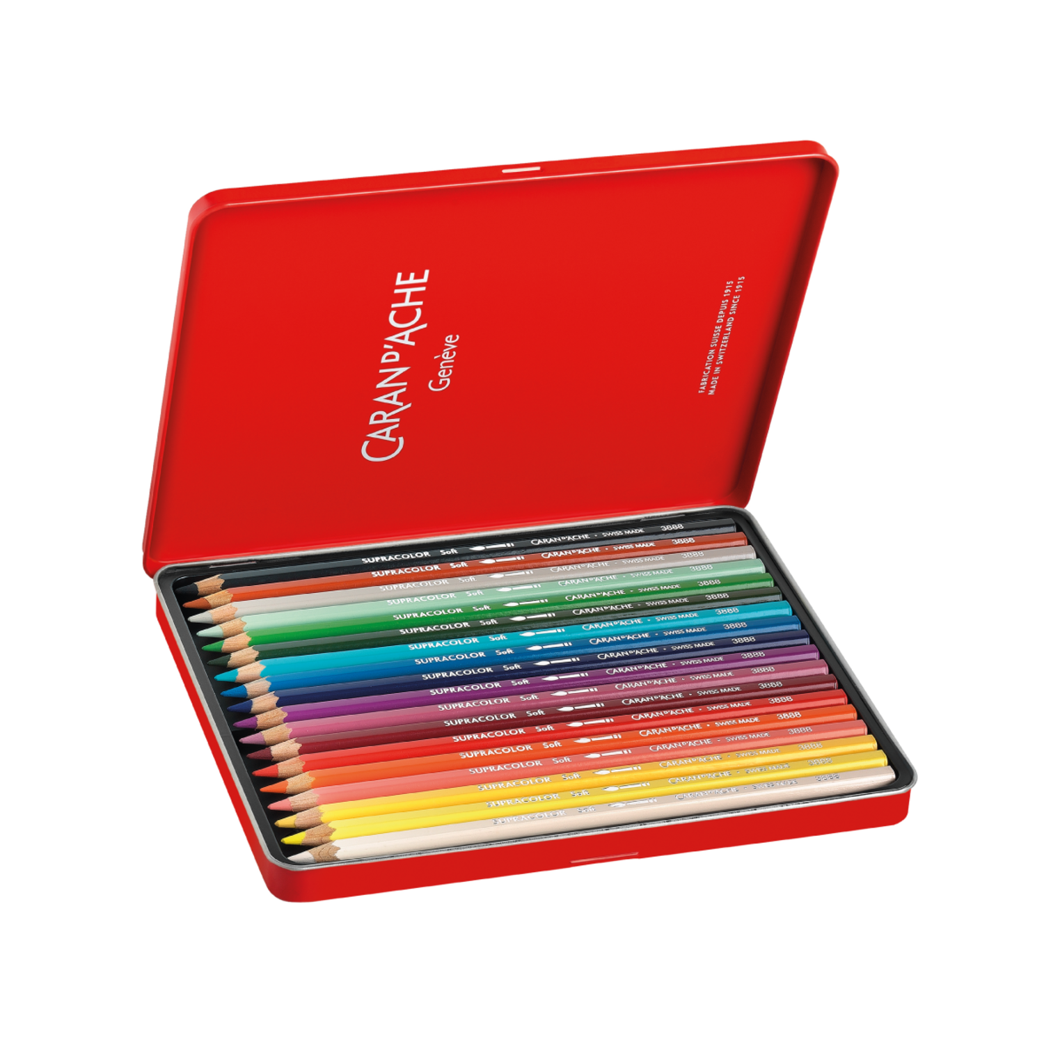 CARAN D'ACHE SUPRACOLOR AQUARELLSTIFTE 18 STÜCK SPECIAL EDITION 2