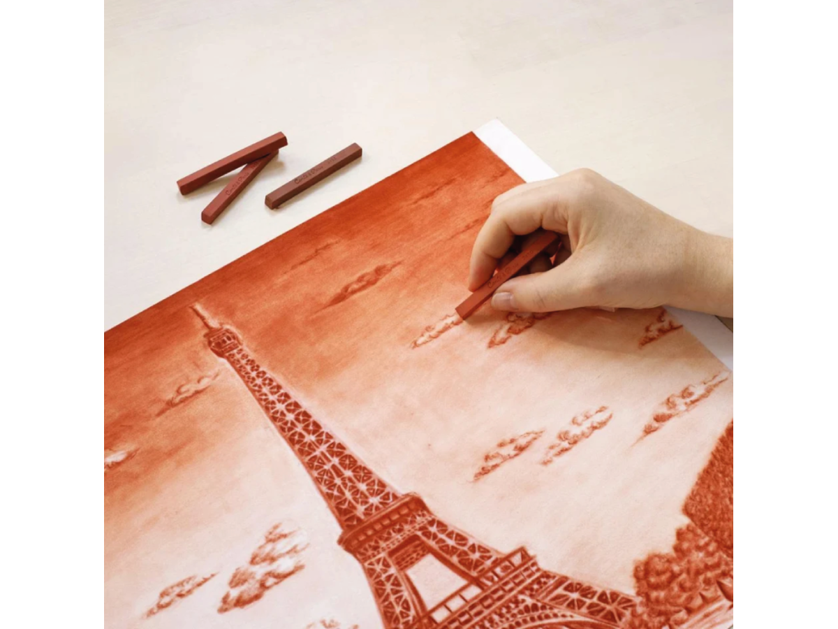 CONTÉ À PARIS CARRÉ  PASTELLKREIDEN SET SANGUINE 12X 3