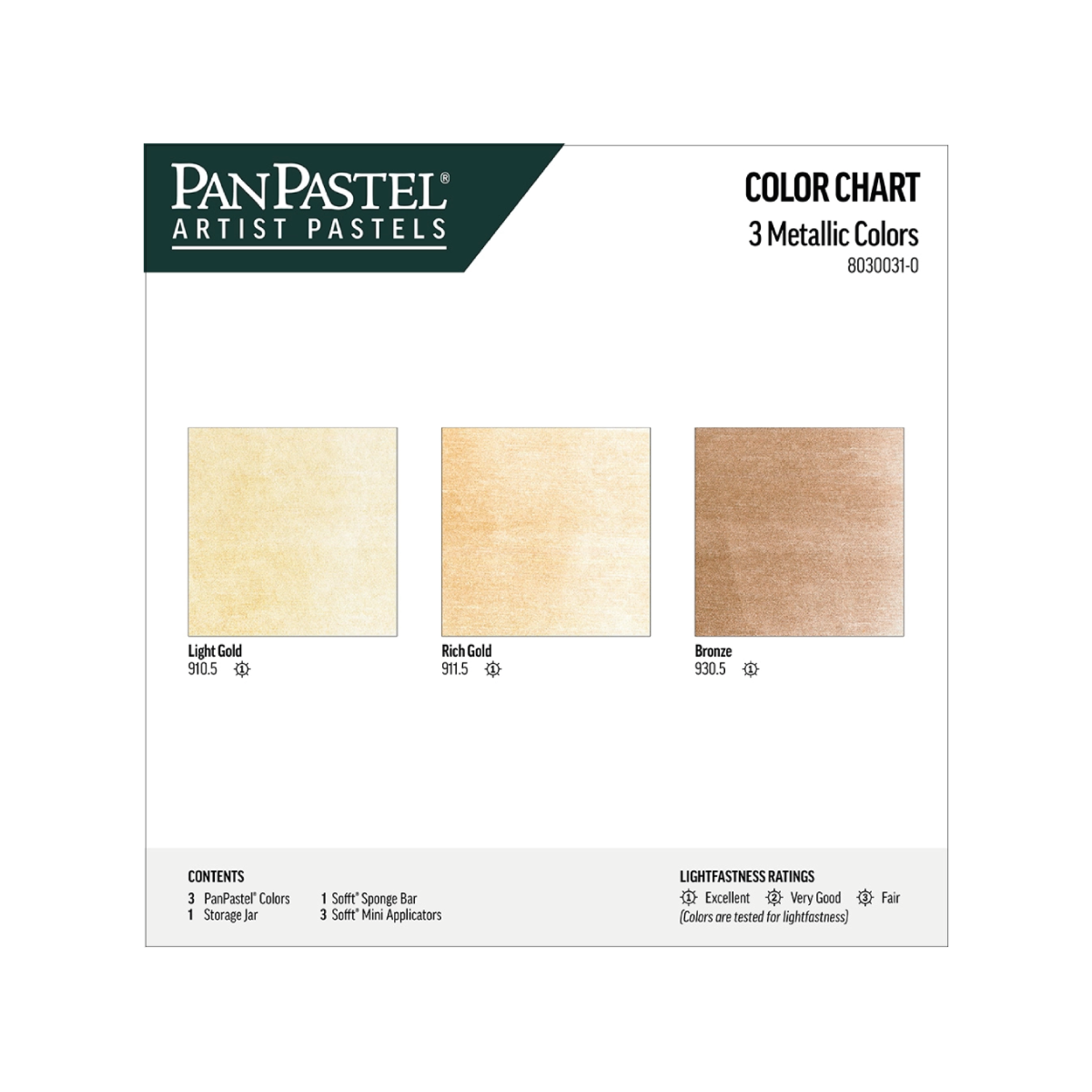 PANPASTEL METALLIC SET 3X 2
