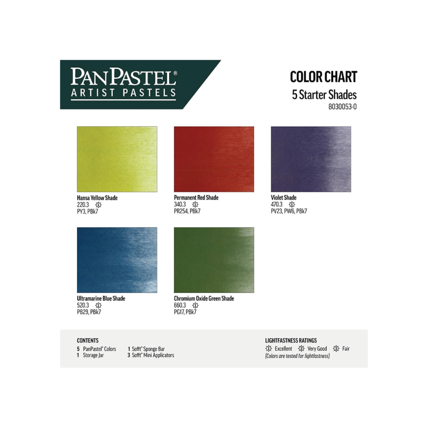 PANPASTEL SHADES SET 5X 2