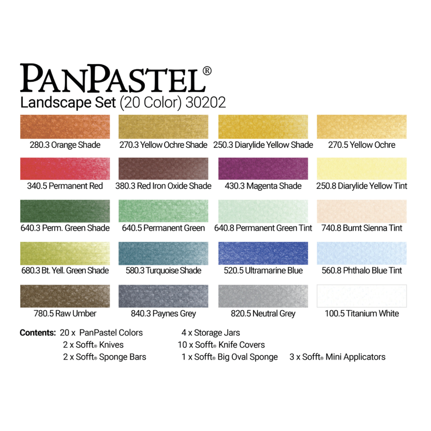 PANPASTEL LANDSCHAFT SET 20X 2