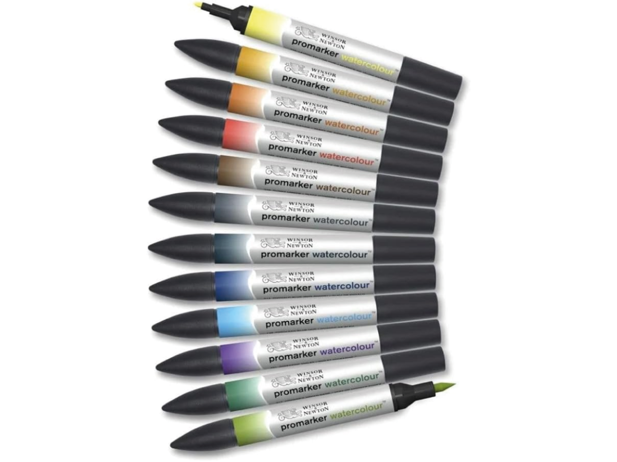 WINSOR & NEWTON WATER COLOUR MARKER SET 12X LANDSCHAFTEN 2