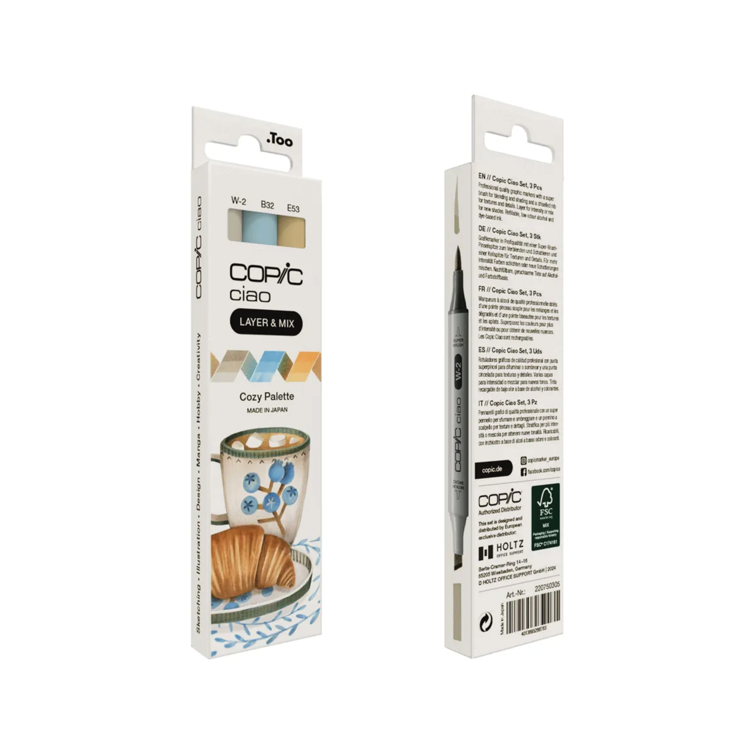 COPIC CIAO MARKERSET LAYER & MIX COZY PALETTE 3-TEILIG 3