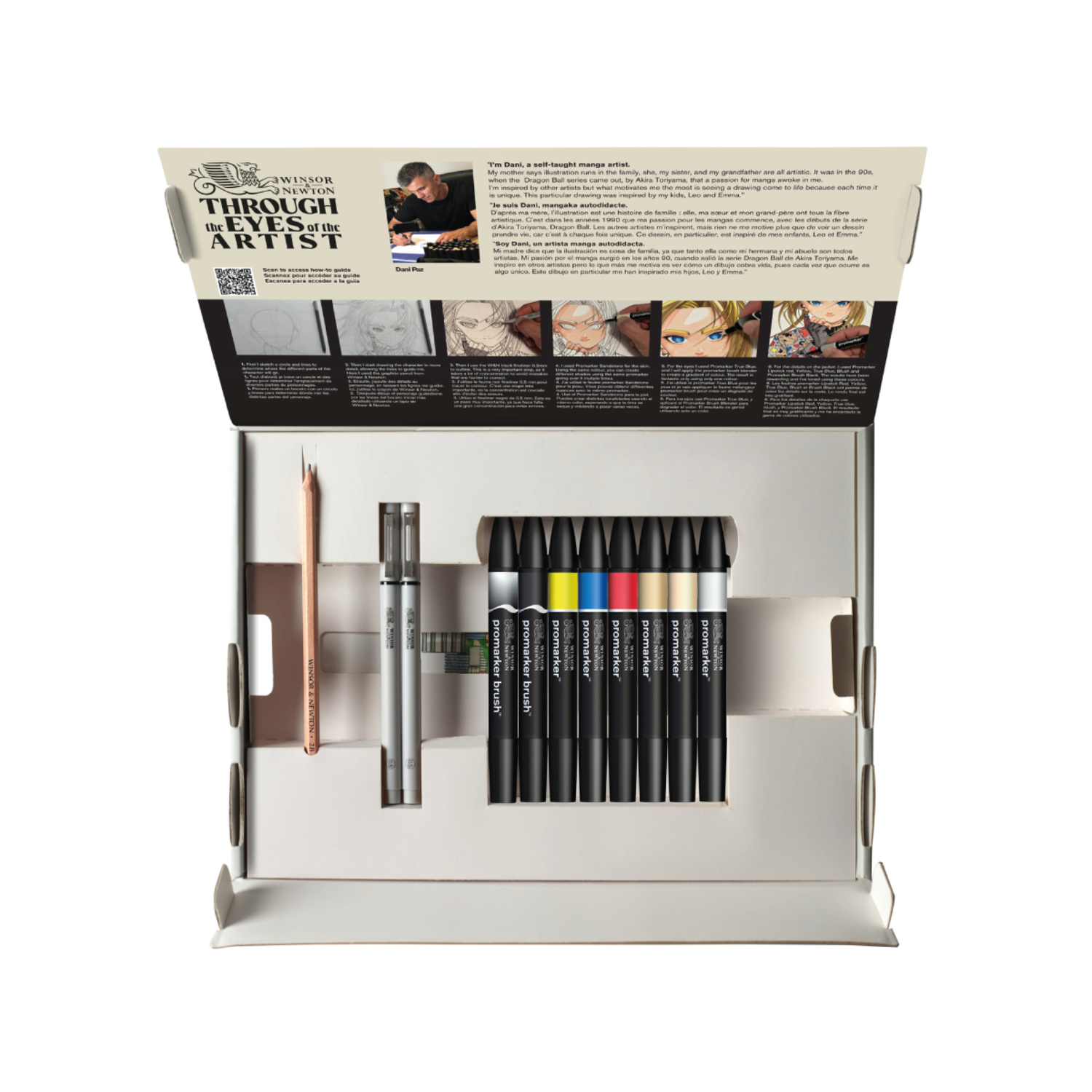 WINSOR & NEWTON PROMARKER  GRAPHIC ART MANGA SET 12 TEILIG 2