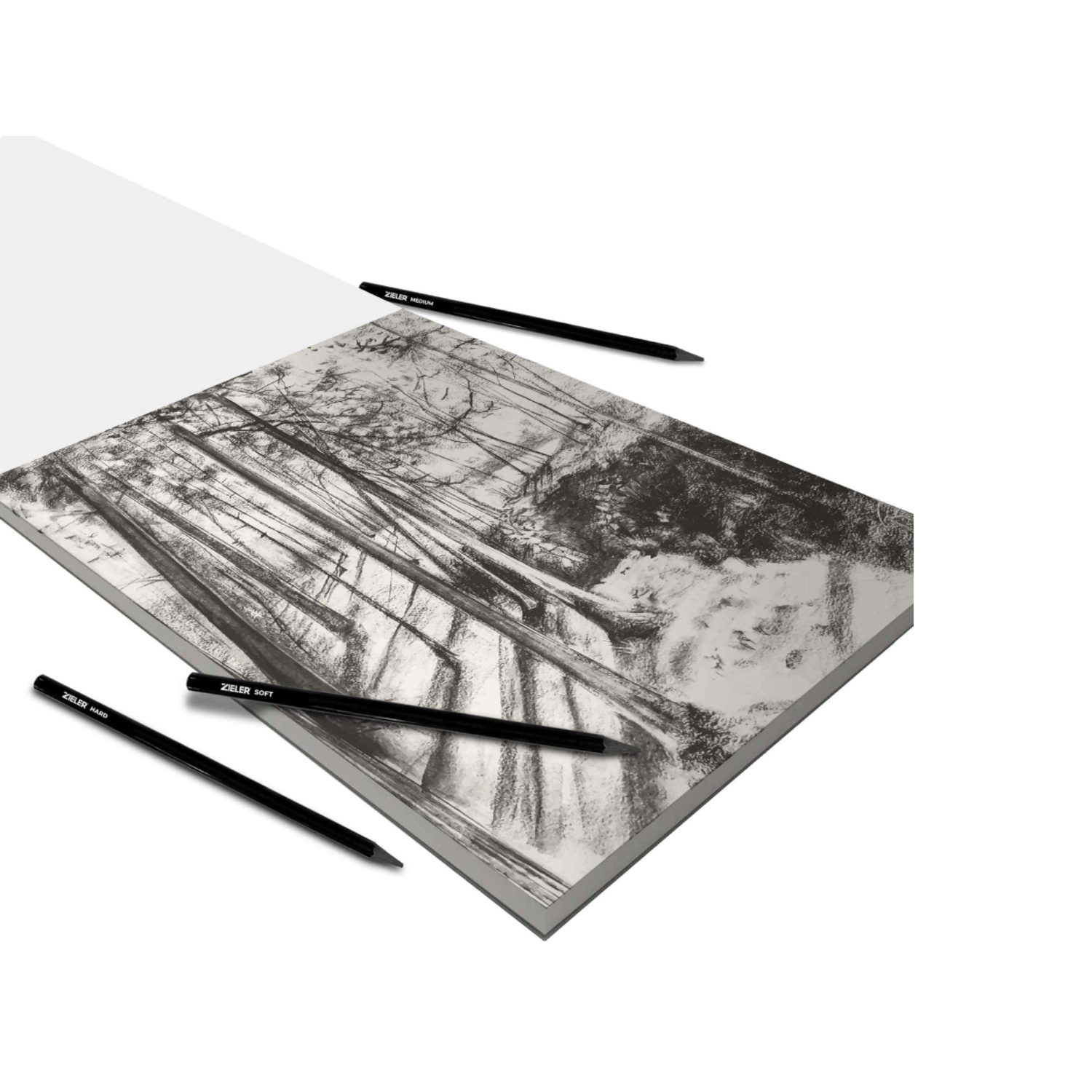 ZIELER CHARCOAL DRAWING INTRODUCTORY SET 24X 5