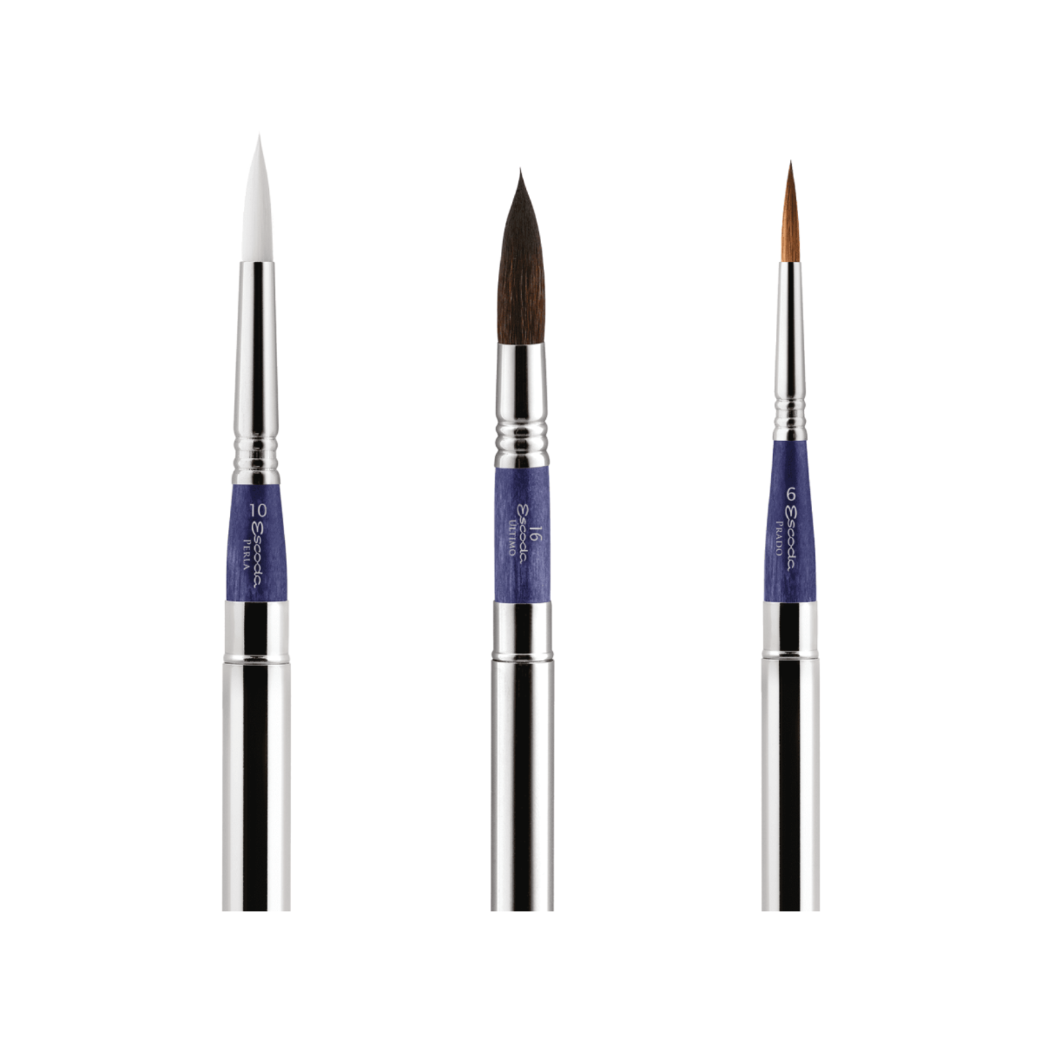 ESCODA AQUARELL REISEPINSEL BLUE SET 1271 3 STÜCK 2