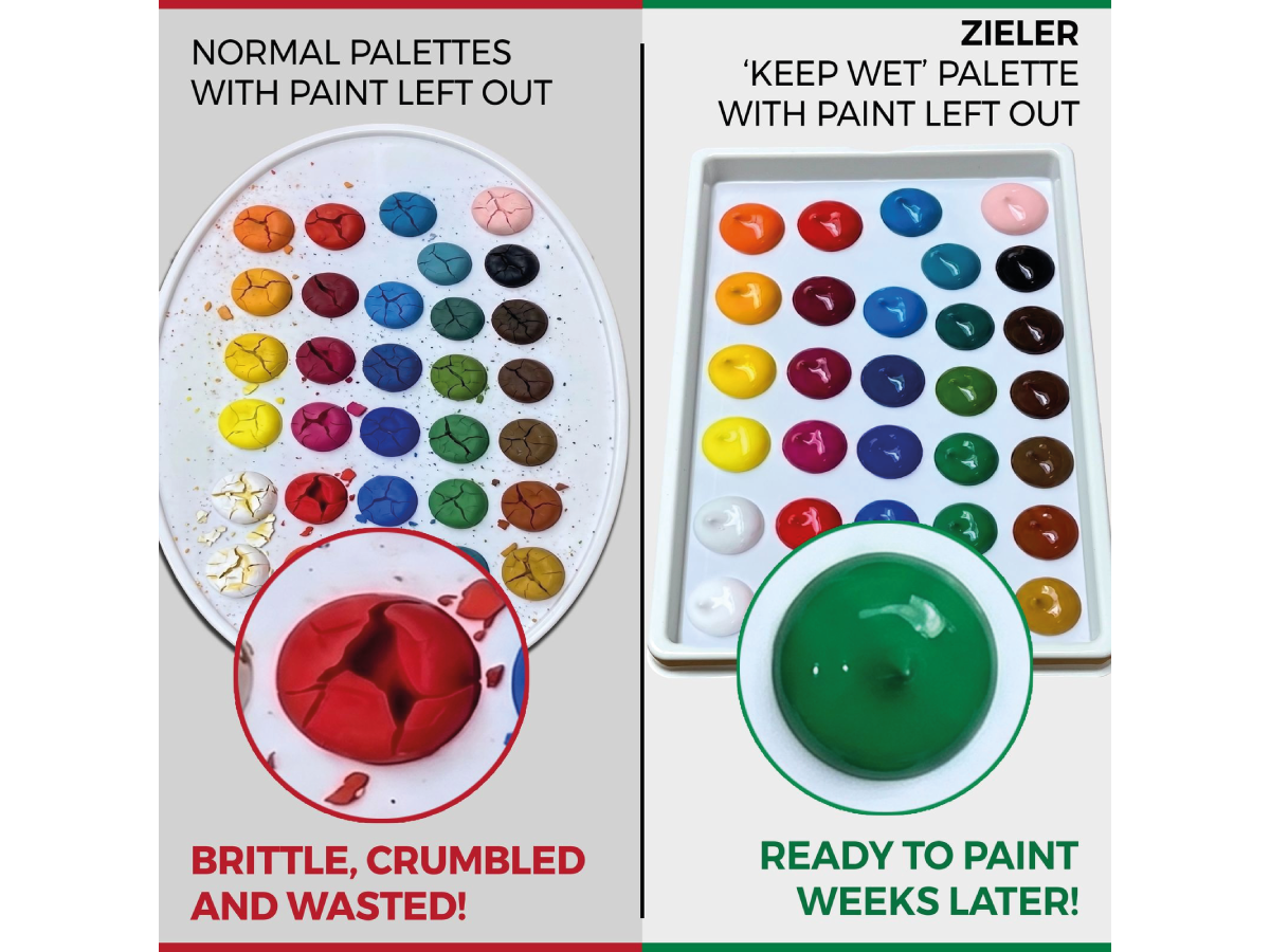 ZIELER KEEP WET PALET VOOR ACRYLVERF 3