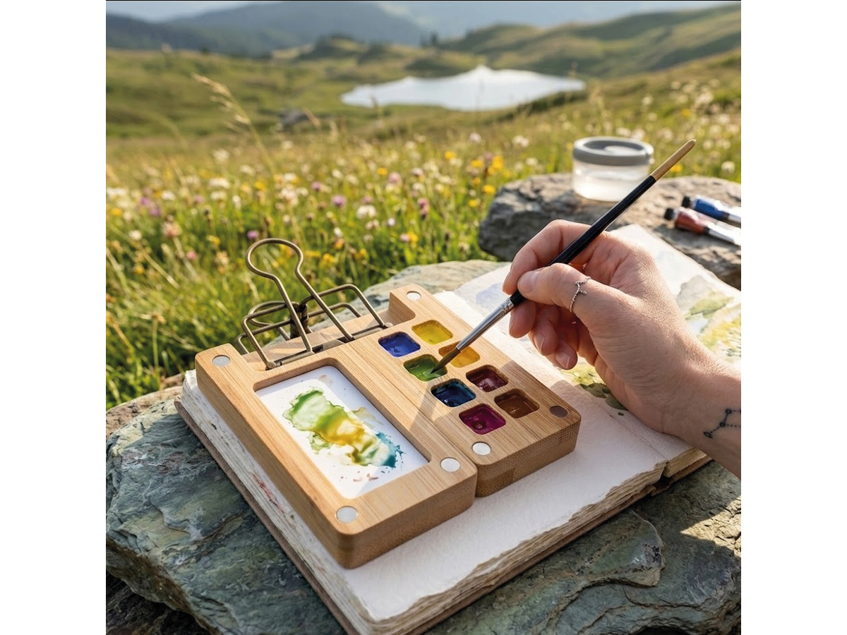 HAHNEMÜHLE BAMBOO MINI AQUARELL PALETTE 6