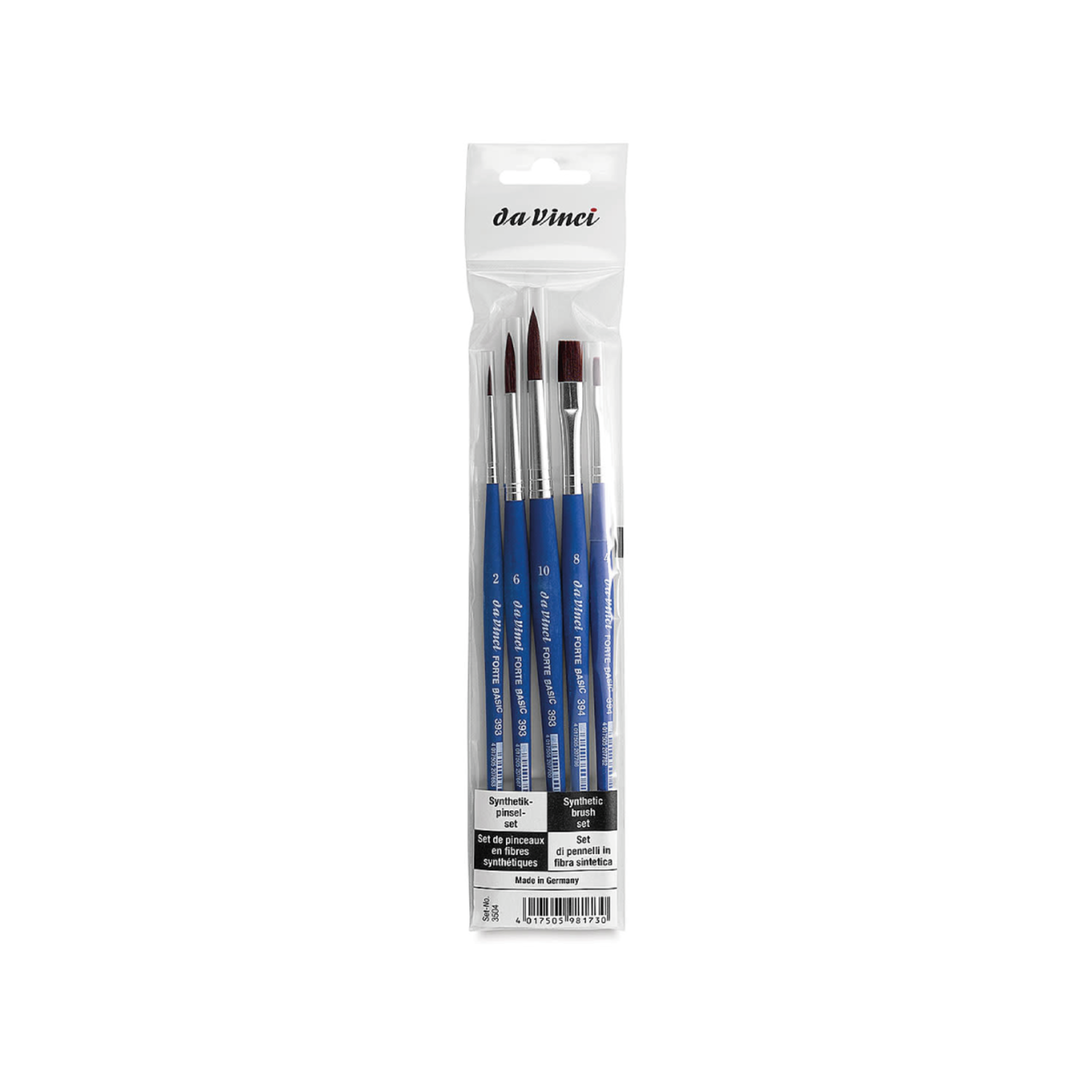 DA VINCI FORTE BASIC 3504 PINSEL SET 5X 3