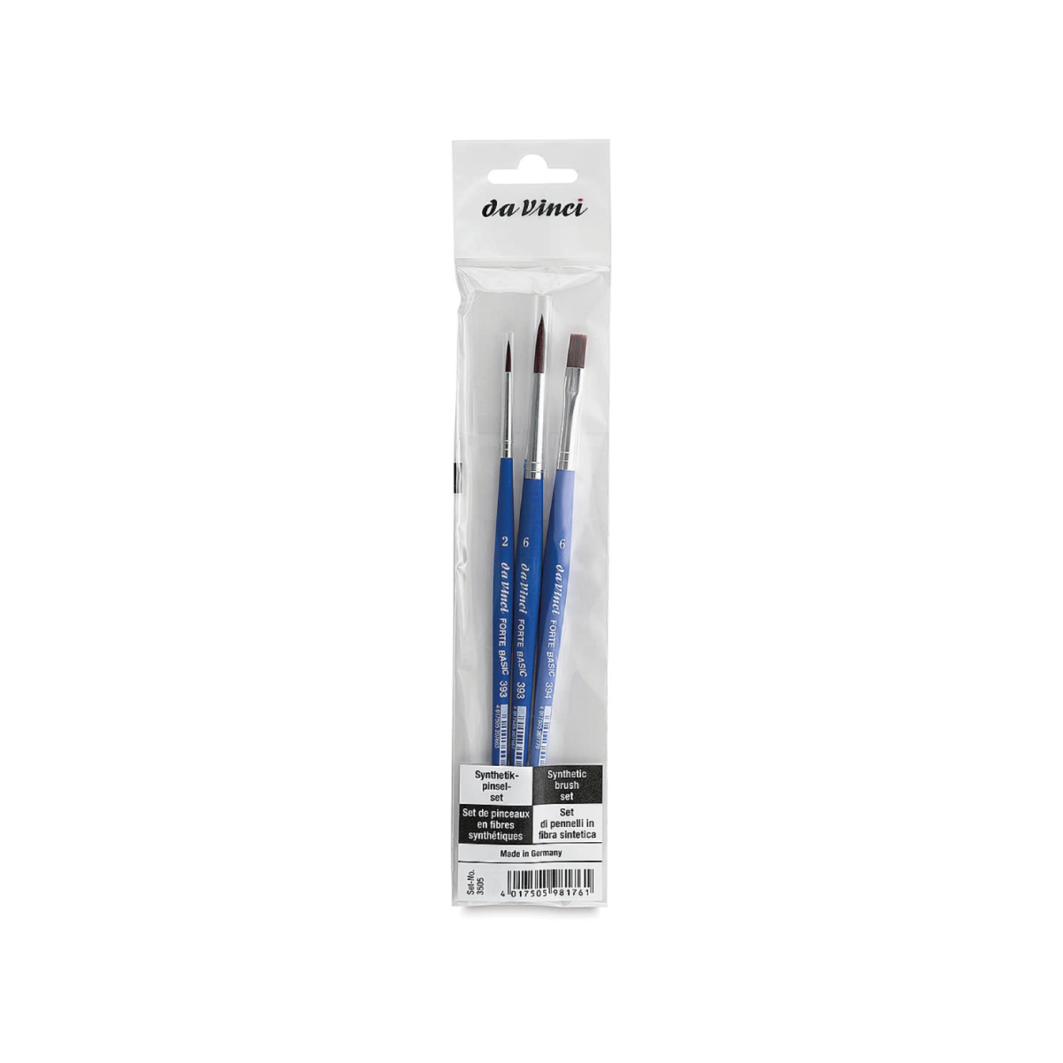 DA VINCI FORTE PENSELEN SET 3505 3X 3