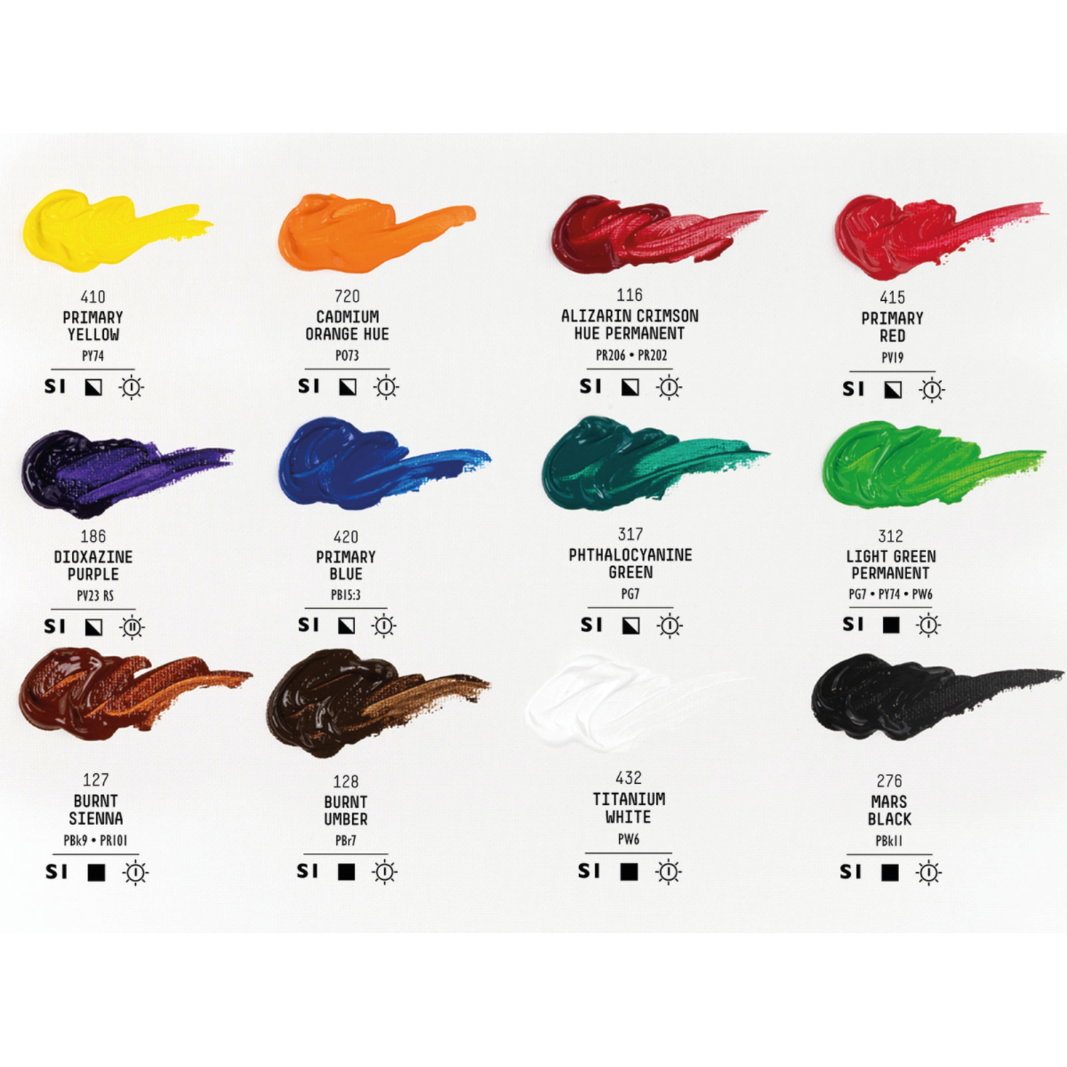 LIQUITEX BASICS ACRYLIC COLOUR SET 12X22ML 2