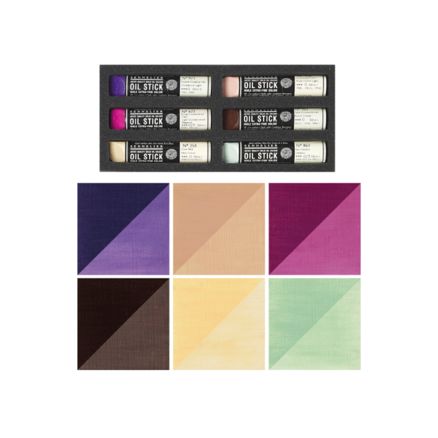 SENNELIER OIL STICK 12ML SET PORTRAIT LIGHT TONES 6X 2