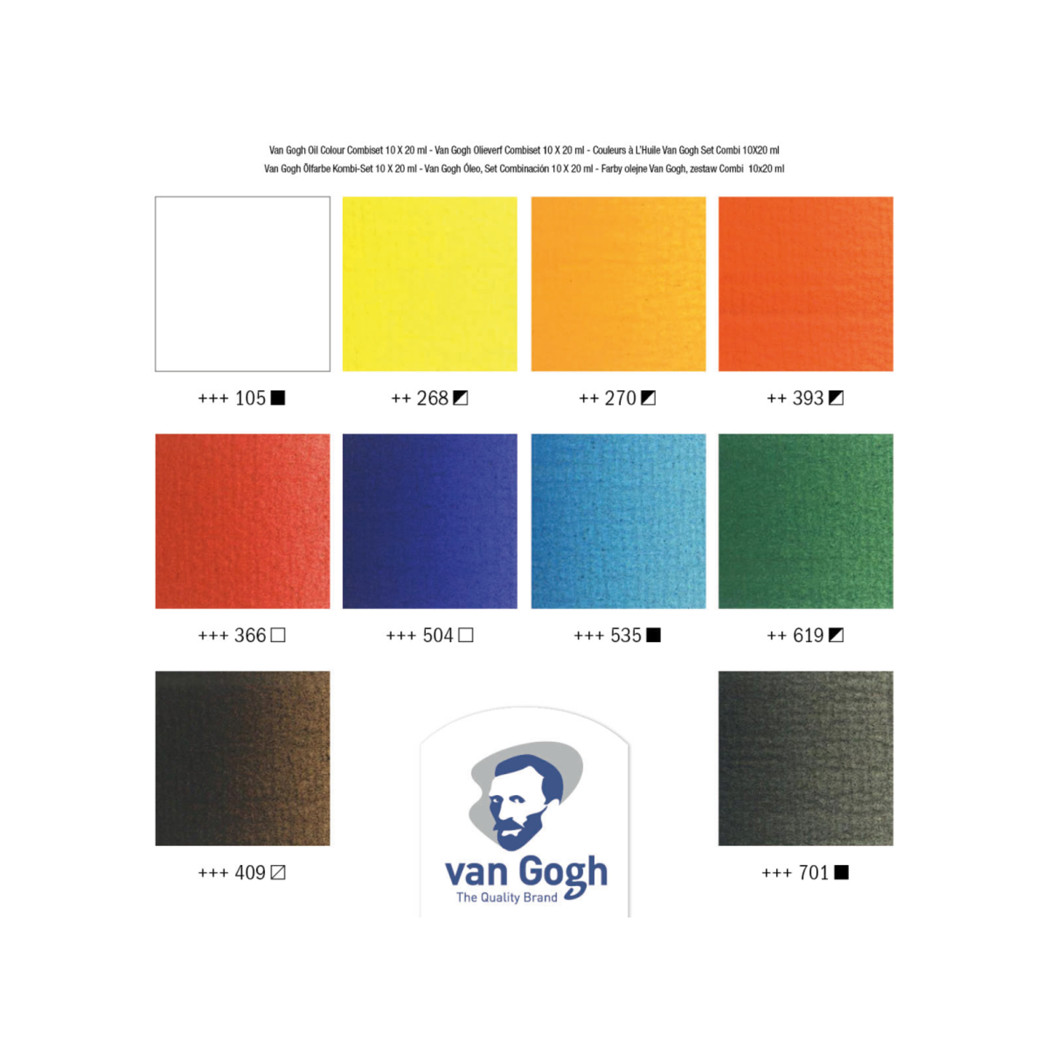 VAN GOGH ÖLFARBEN SET 10X 20ML MIT ZUBEHÖR 3