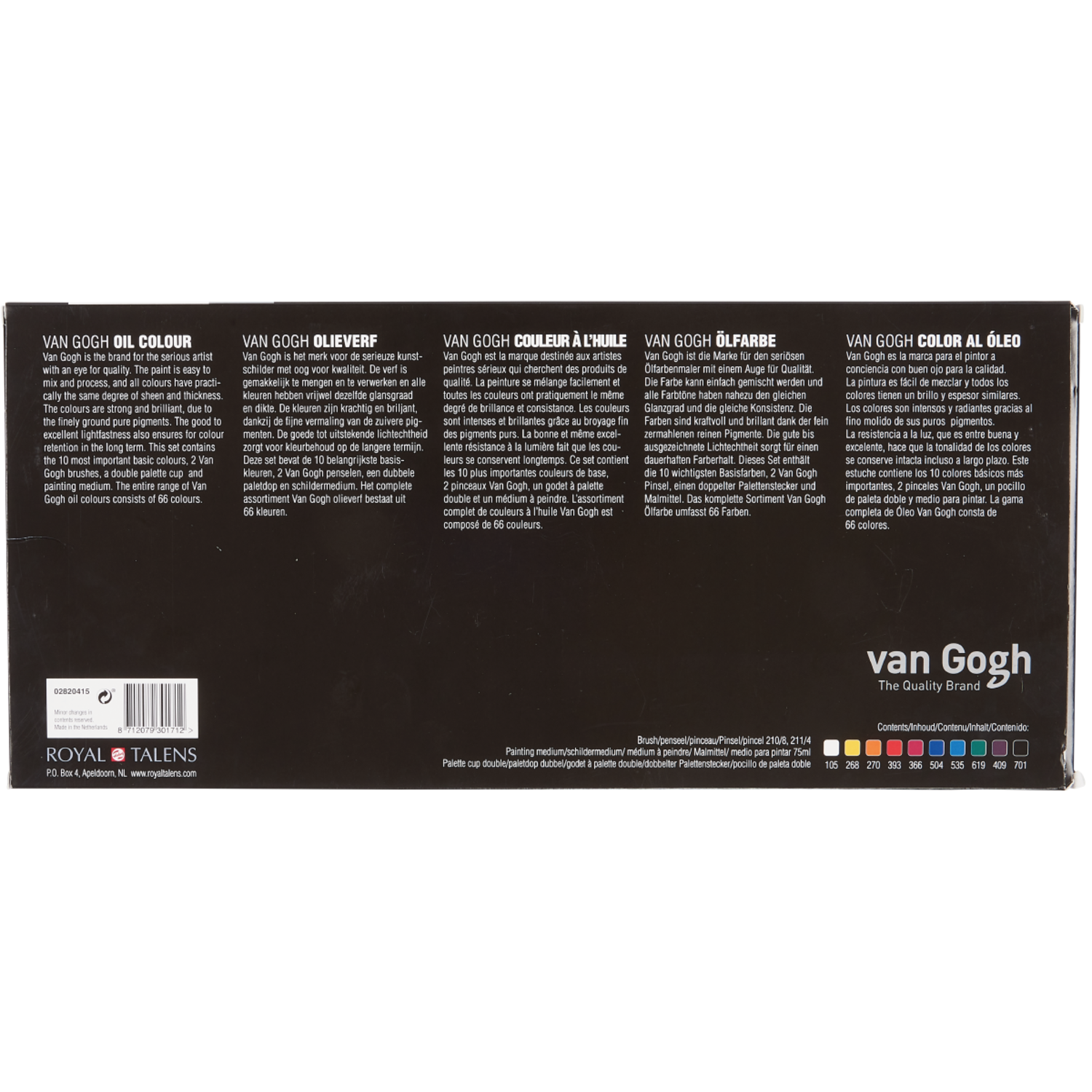 VAN GOGH ÖLFARBEN SET 10X 20ML MIT ZUBEHÖR 4