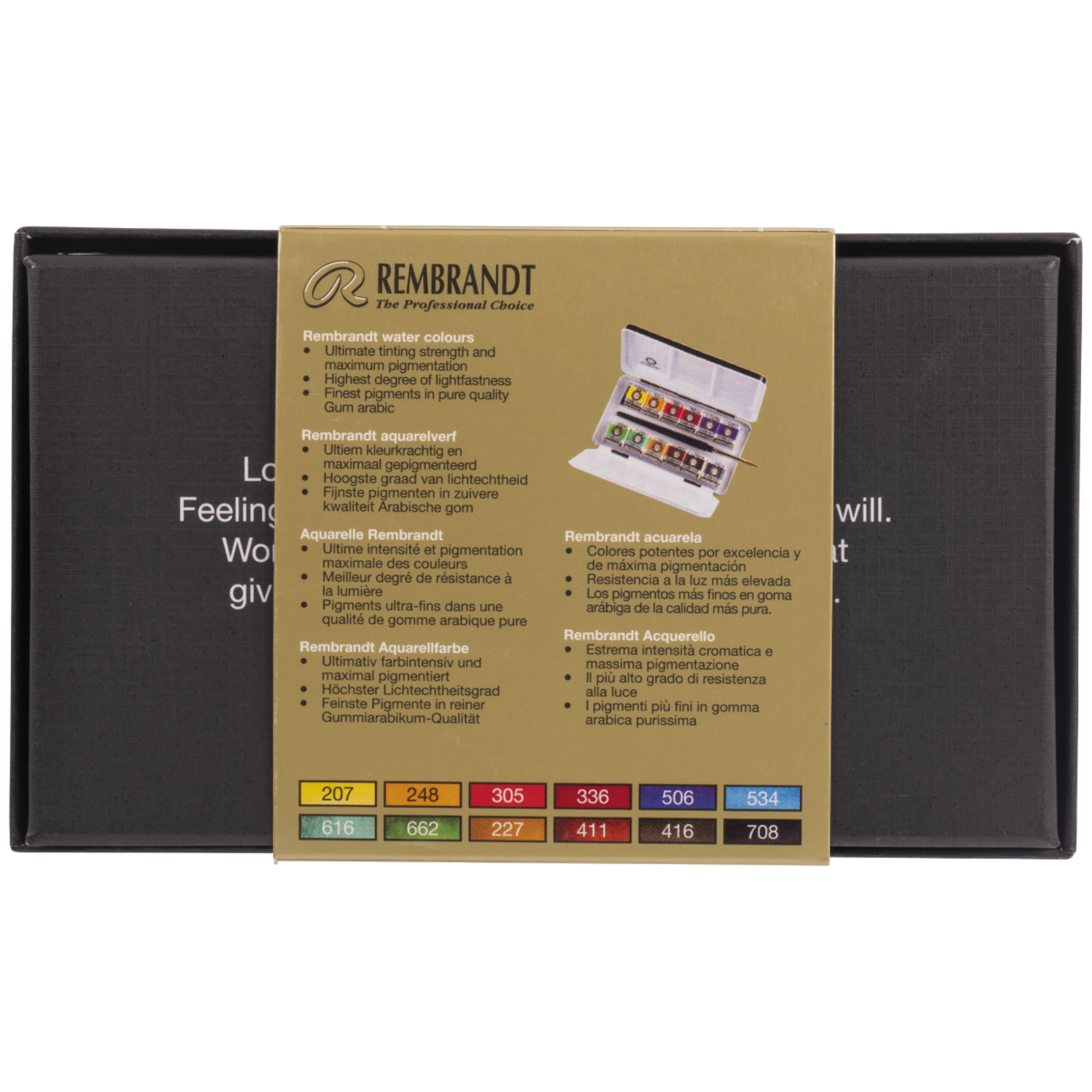 TALENS REMBRANDT AQUARELLFARBEN SET 12X 1/2 NAPF 3