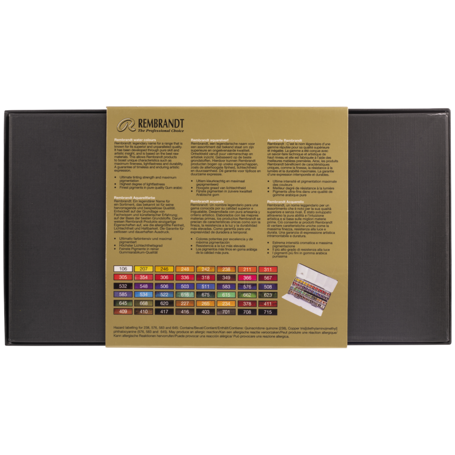 TALENS REMBRANDT AQUARELLFARBEN SET 48 X 1/2 NAPF 3