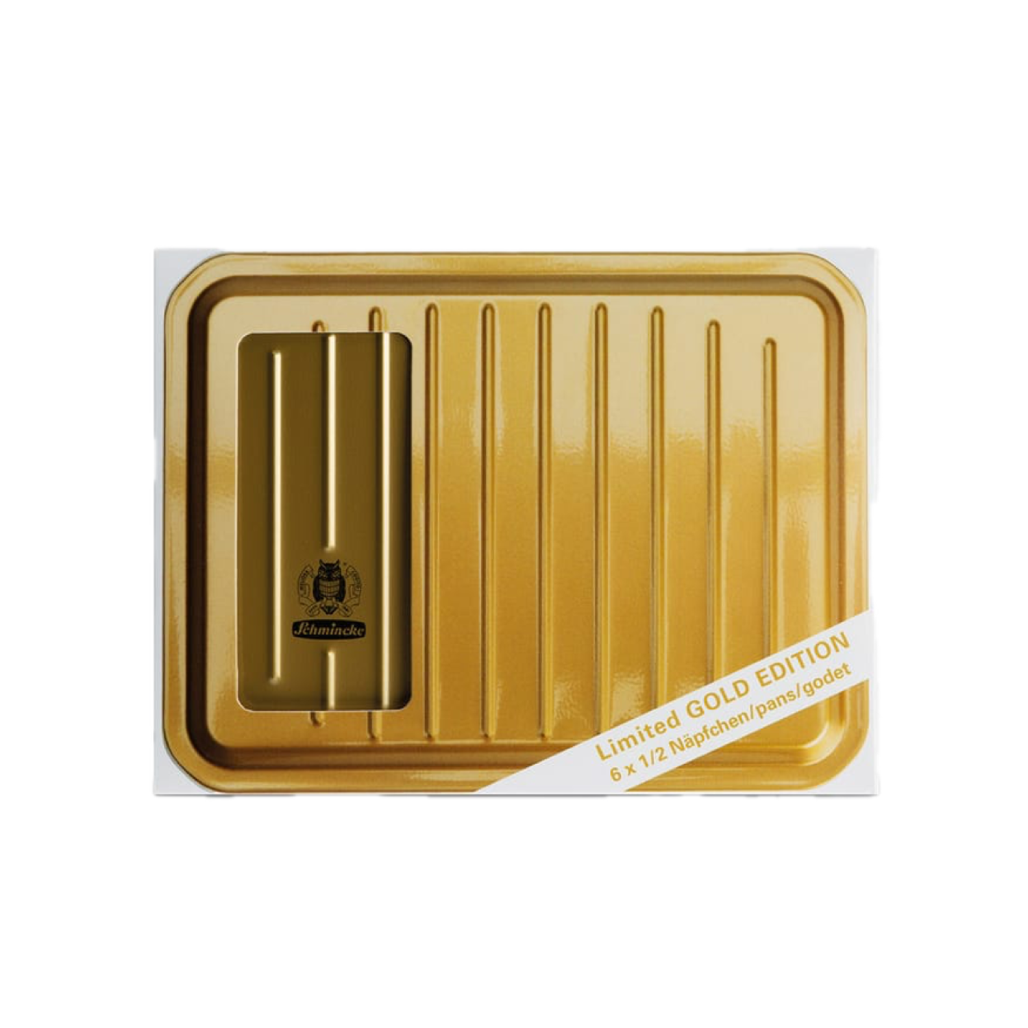SCHMINCKE HORADAM AQUARELL SET GOLD 6X 1/2 NAP + 12X LEER LIMITED EDITION WECK=WECK 5