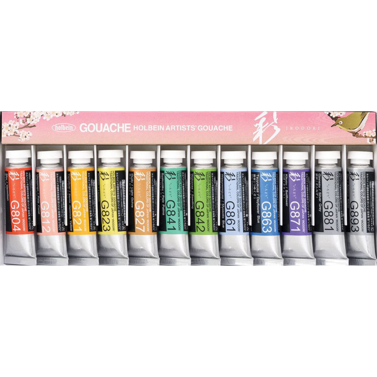 HOLBEIN ARTISTS' GOUACHE IRODORI SPRING 15ML  SET 12X 3