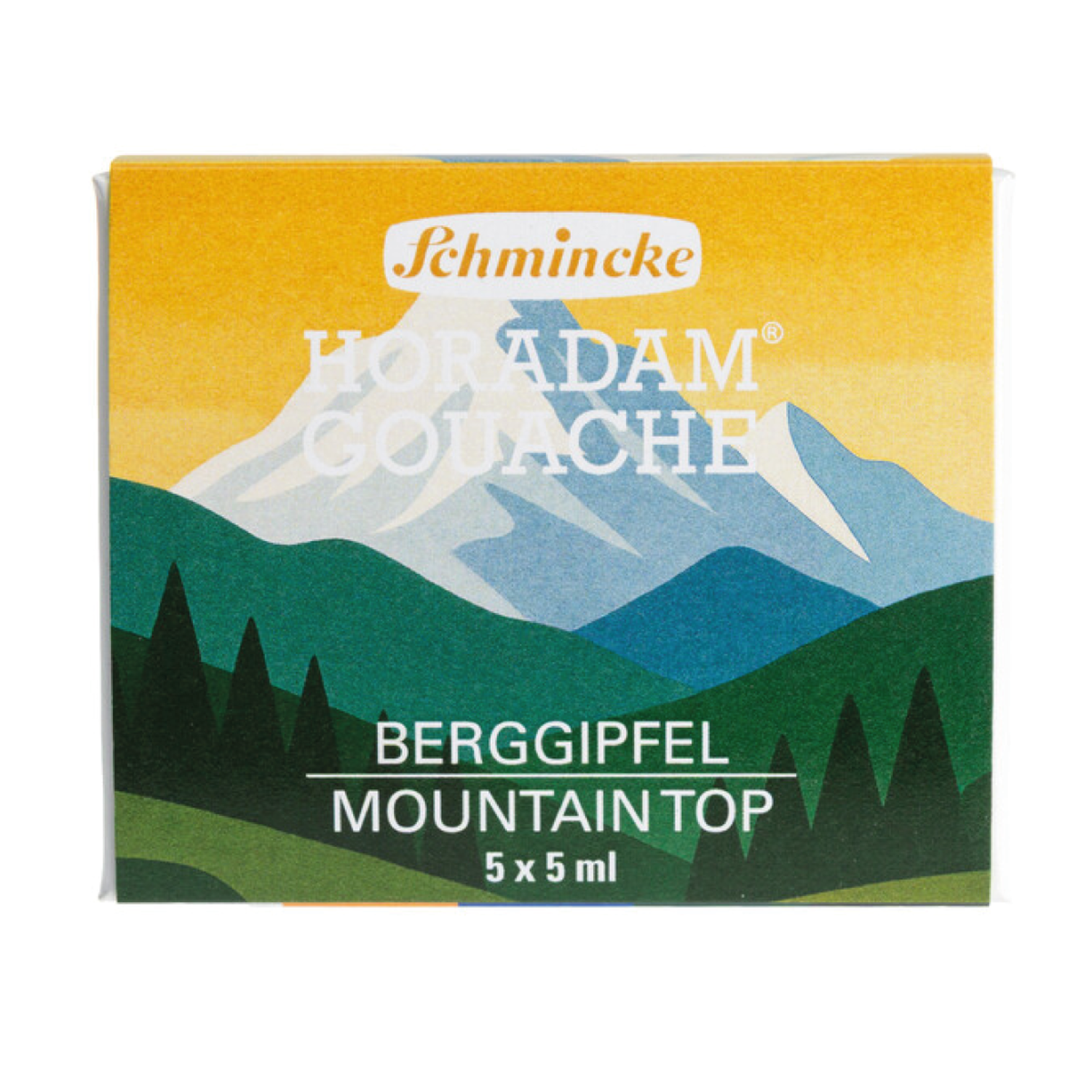 SCHMINCKE HORADAM GOUACHE SET BERGGIPFEL  5X 5ML WECK=WECK 3