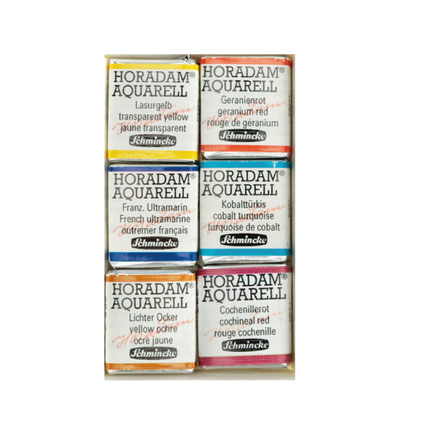 SCHMINCKE HORADAM AQUARELL SET MATCHBOX 6X 1/2N WECK=WECK 2