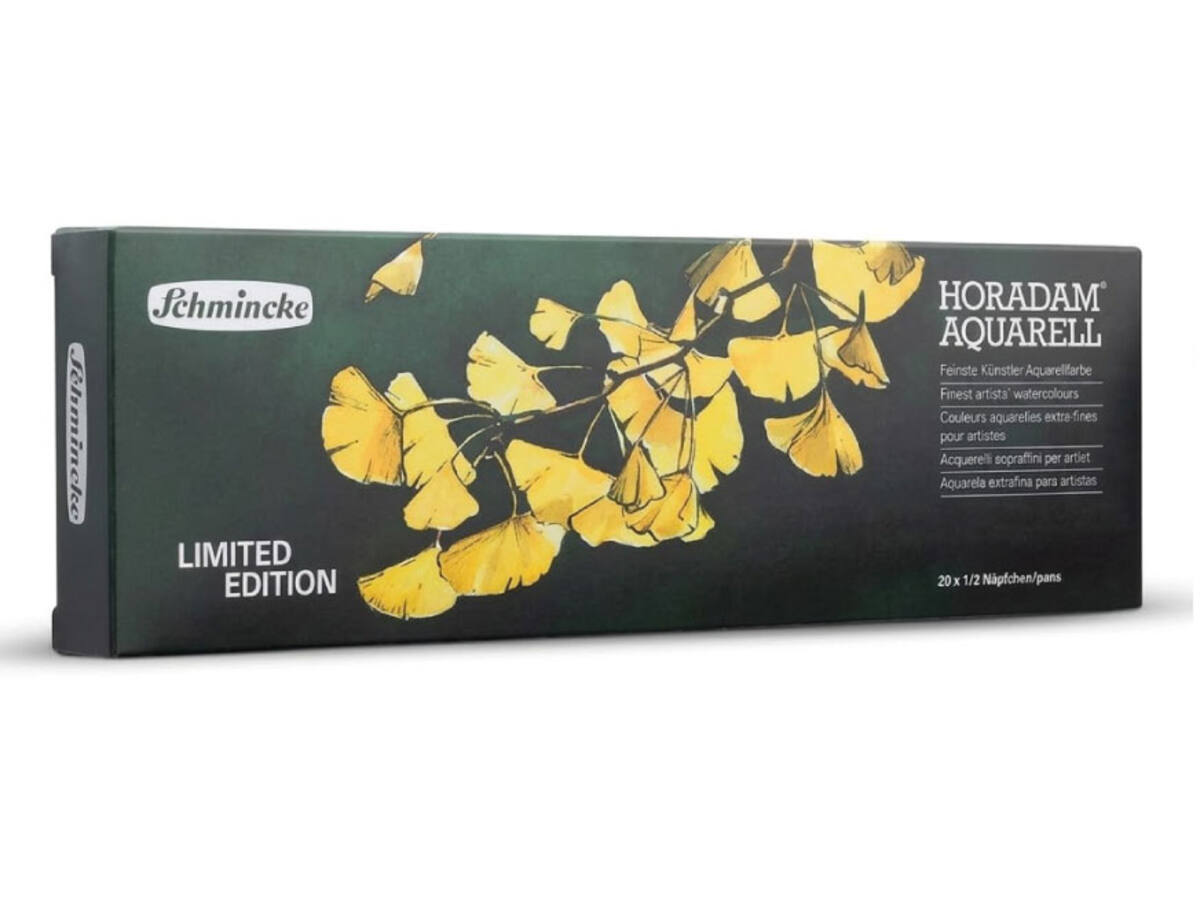 SCHMINCKE HORADAM AQUARELLFARBEN GINGKO BOX 20X 1/2 NÄPFCHEN 4