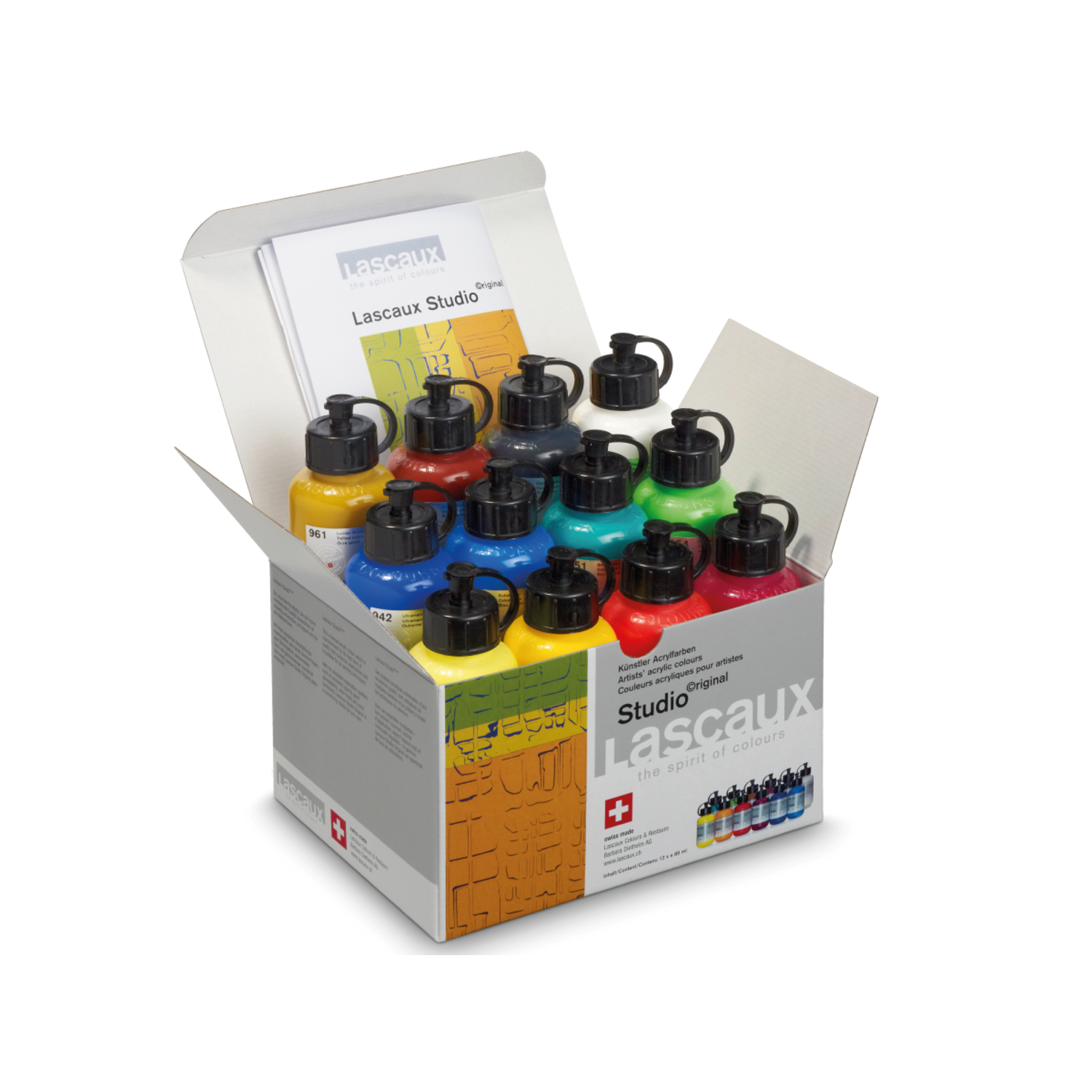 LASCAUX STUDIO ACRYL SET 85ML 12X 2