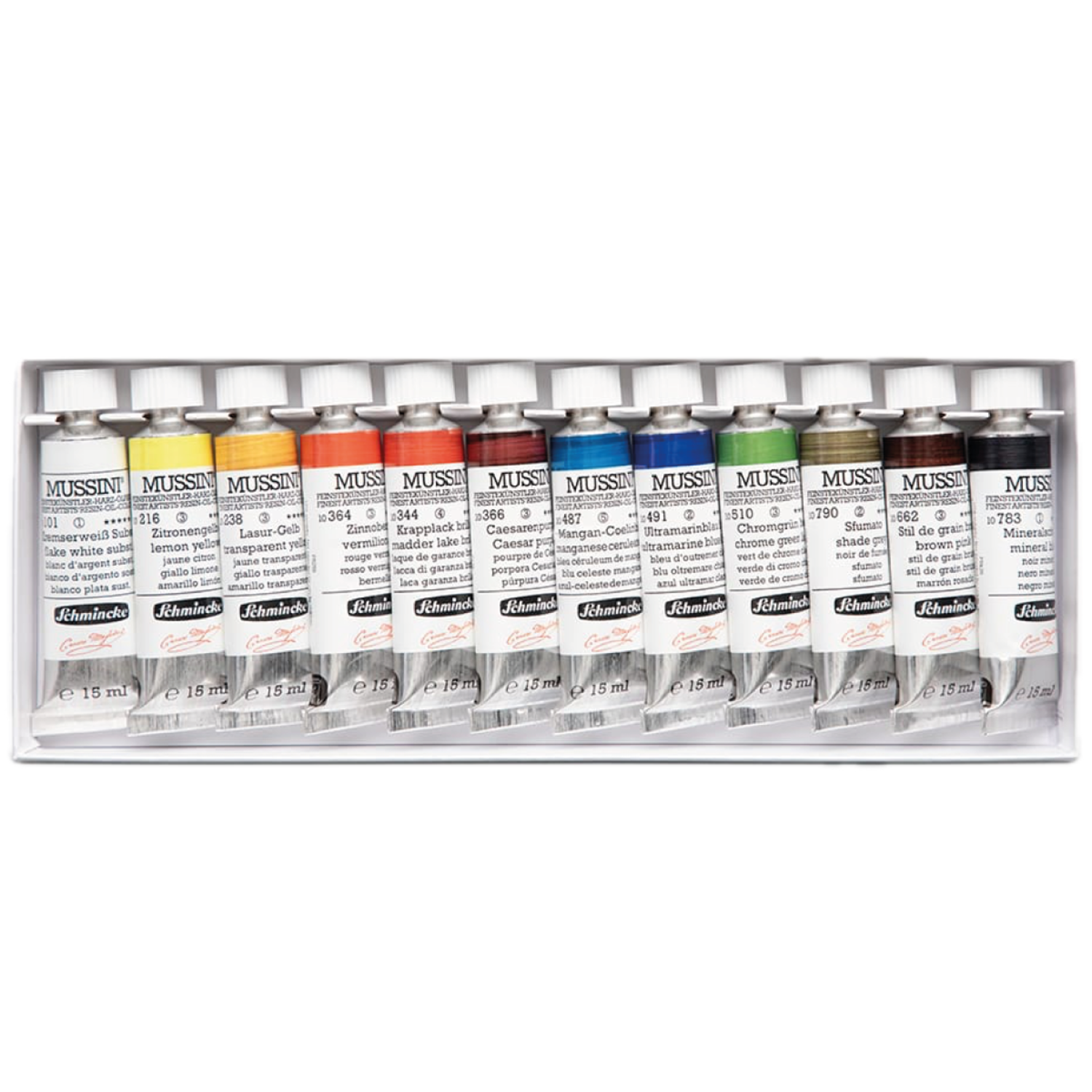SCHMINCKE MUSSINI ÖLFARBEN SET 12X 15ML 2