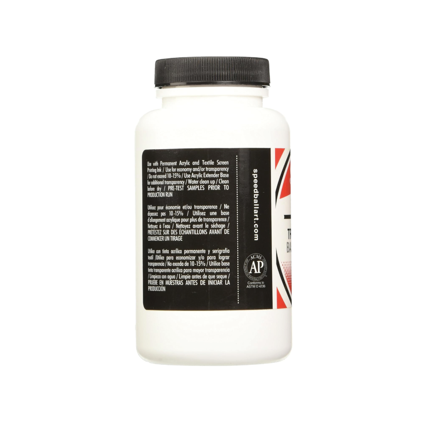SPEEDBALL ZEEFDRUK FABRIC & ACRYLIC TRANSPARENT BASE 237ML 2
