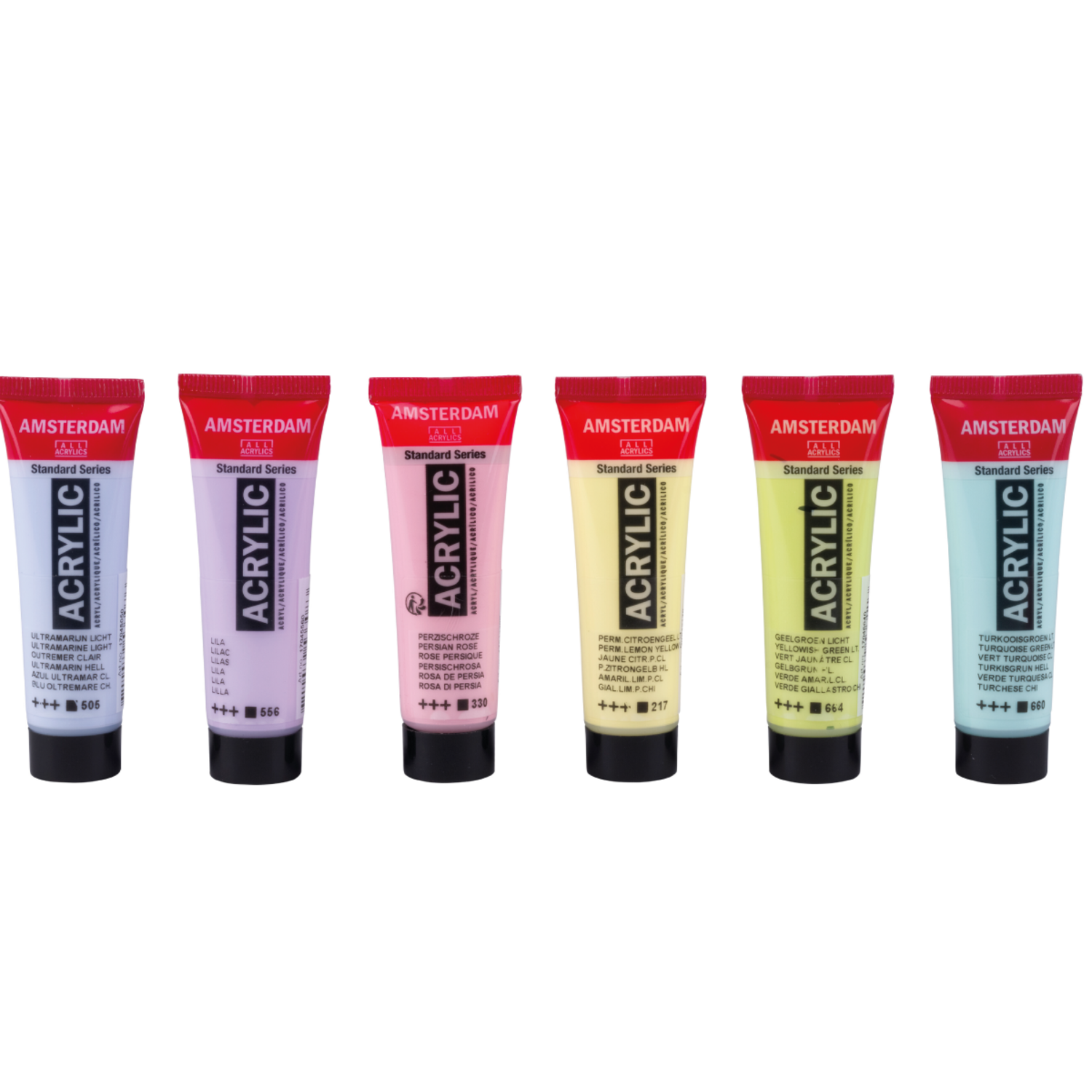 AMSTERDAM STANDARD SERIES ACRYLFARBEN SET 6 X 20ML PASTEL 2
