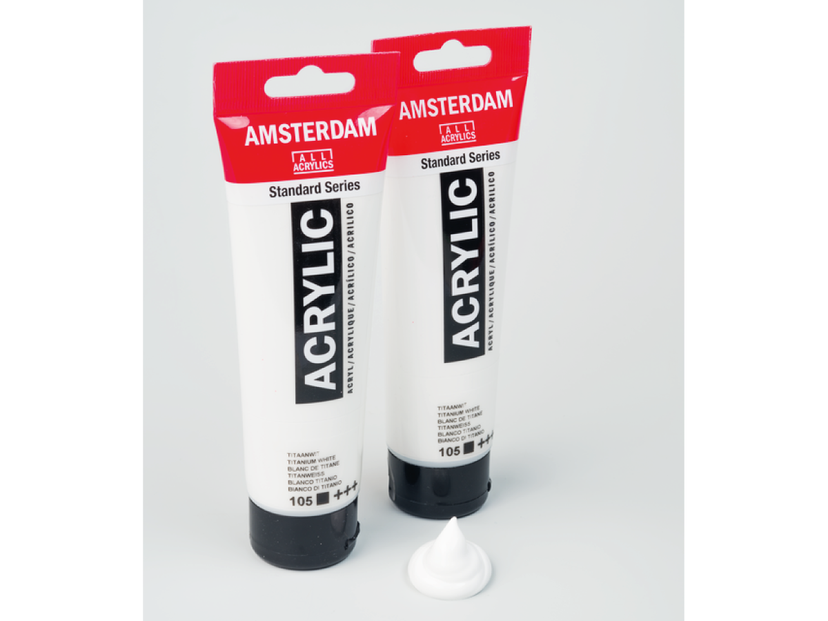 TALENS AMSTERDAM ACRYLFARBE DUOPACK TITANWEISS 120 ML 2