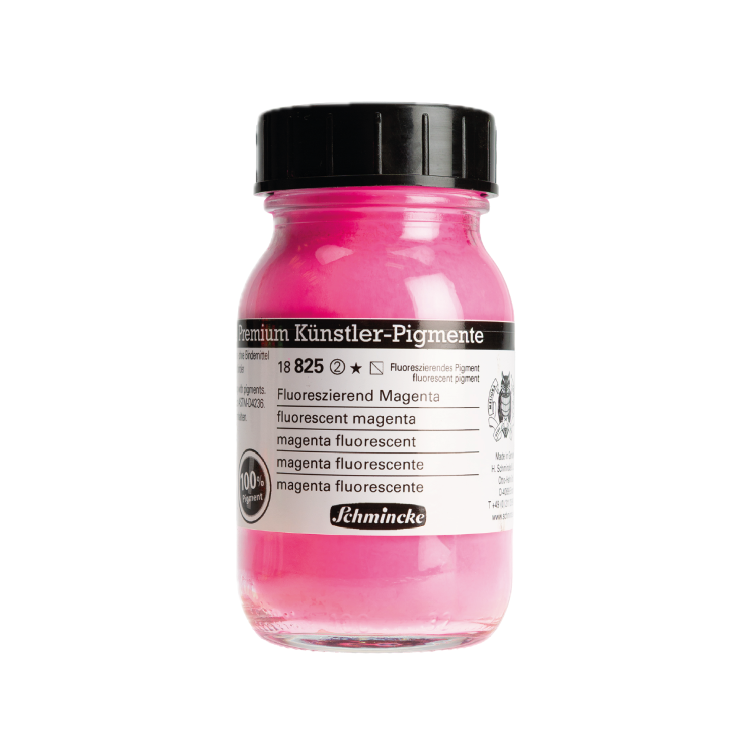 SCHMINCKE PIGMENT 825 FLUORESCENT MAGENTA 100ML 2