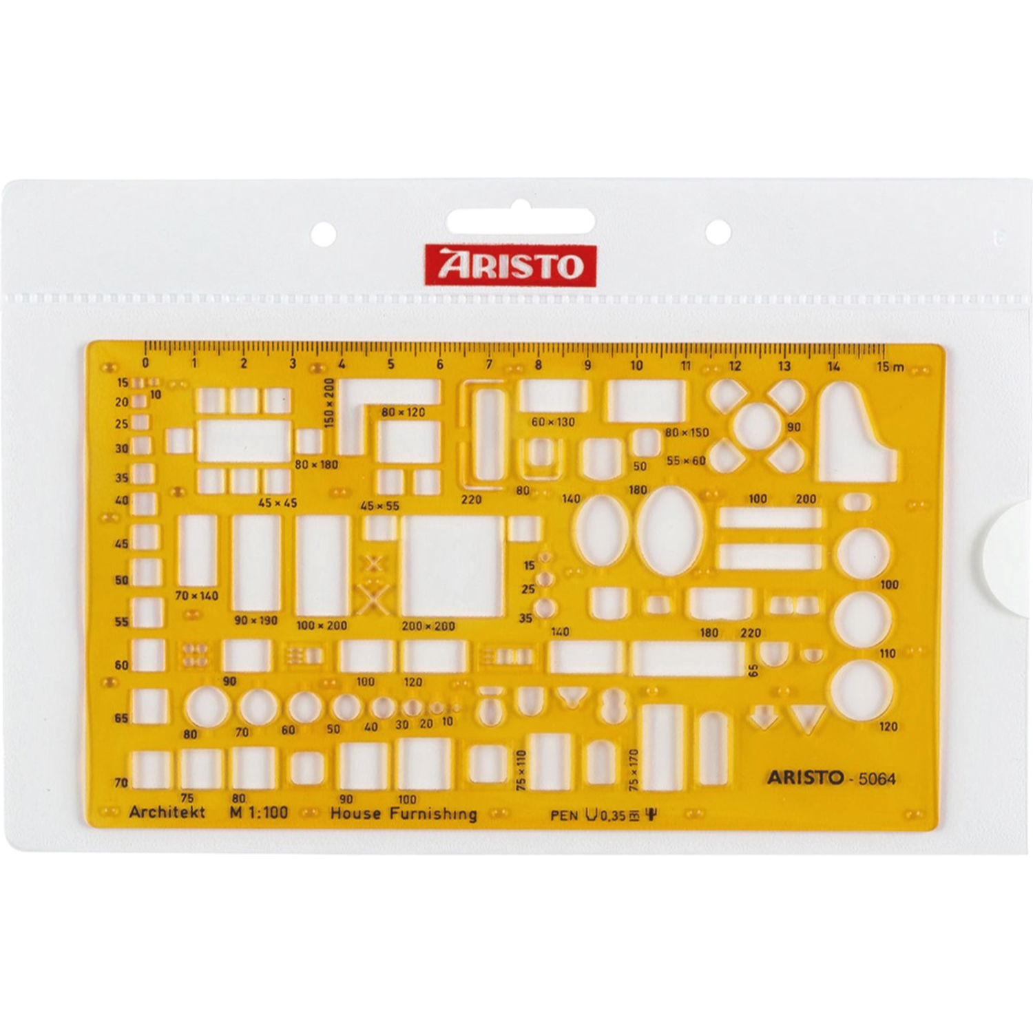 ARISTO 5064 MÖBELSCHABLONE 1:100 3