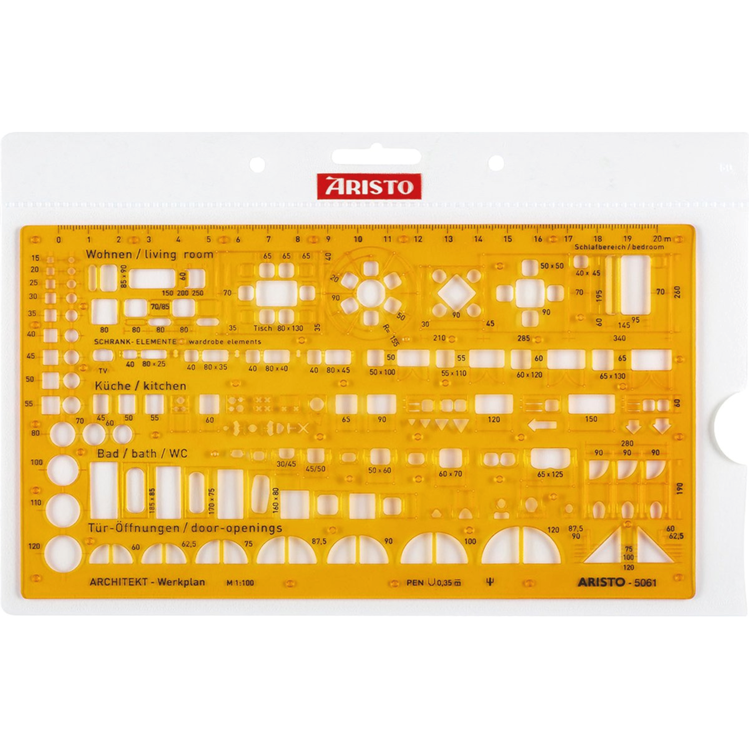 ARISTO 5061 KOMBISCHABLONE 1:100 3