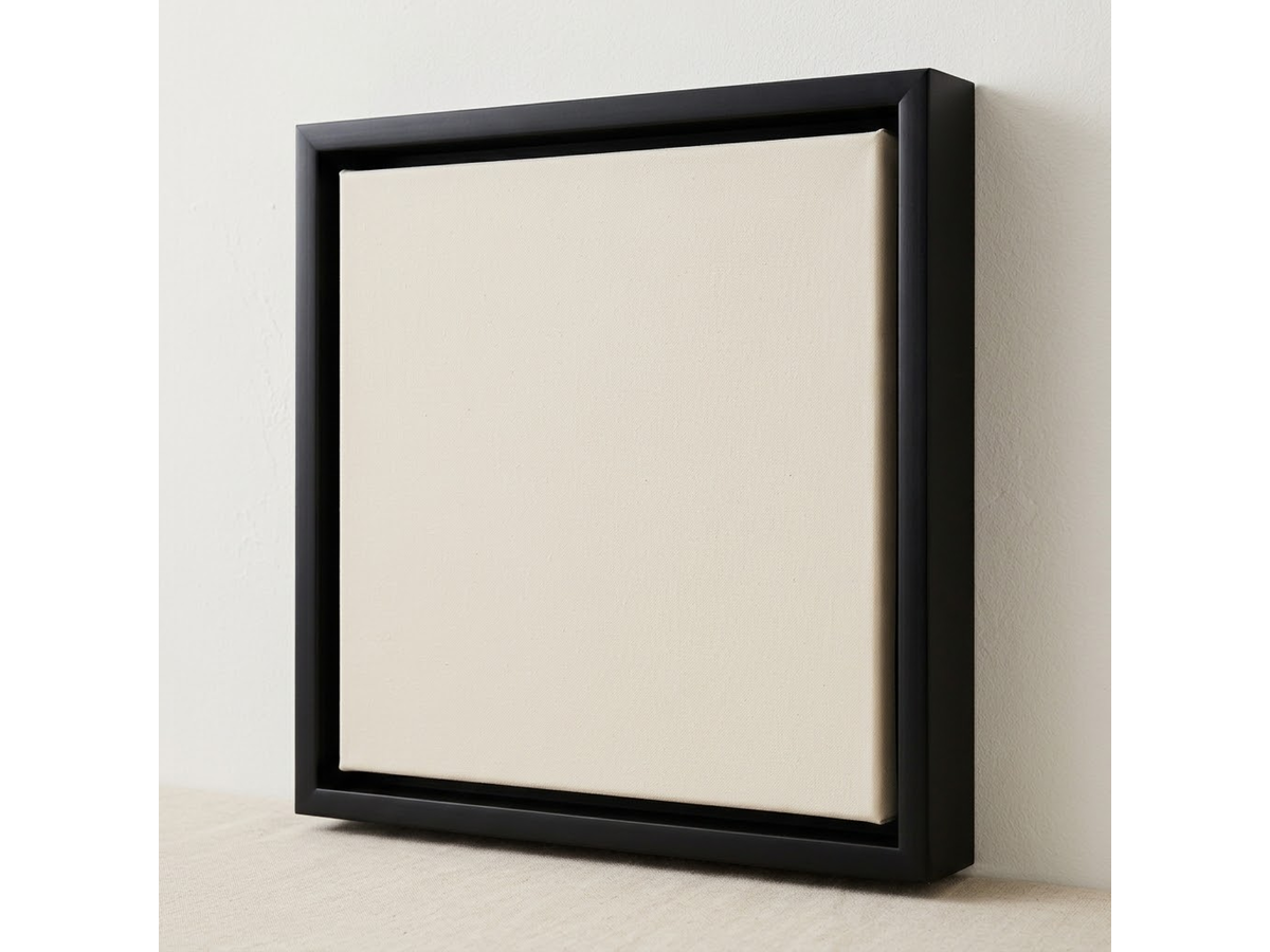 SCHATTENFUGENRAHMEN SCHWARZ DELUXE EXTRA TIEF FÜR 40X50CM 4