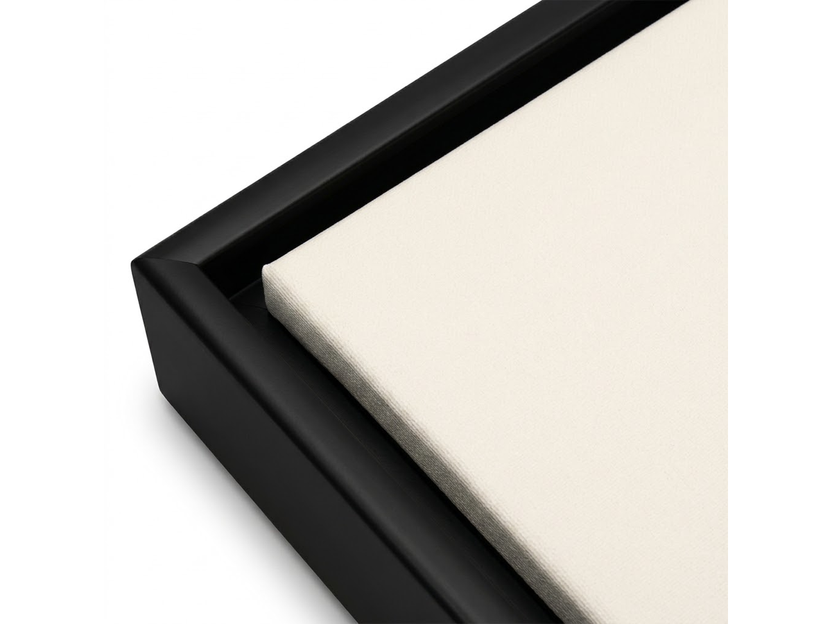 SCHATTENFUGENRAHMEN SCHWARZ DELUXE EXTRA TIEF FÜR 60X60CM 3