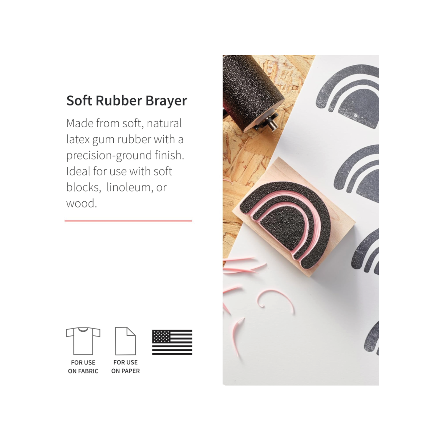 SPEEDBALL SOFT RUBBER INKTROLLER 3,80 CM 3