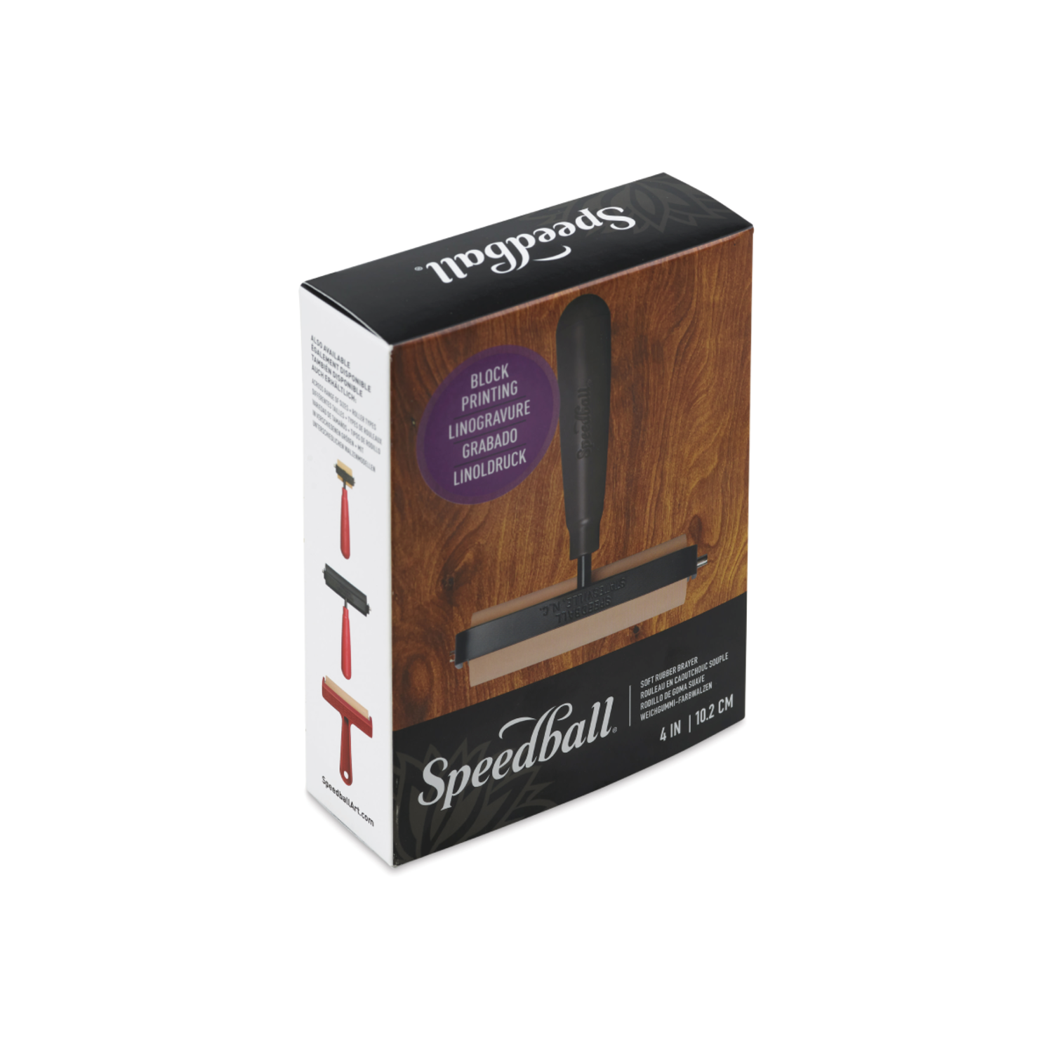 SPEEDBALL LINO ROLLER MET ZWART HANDVAT 10,2CM 3