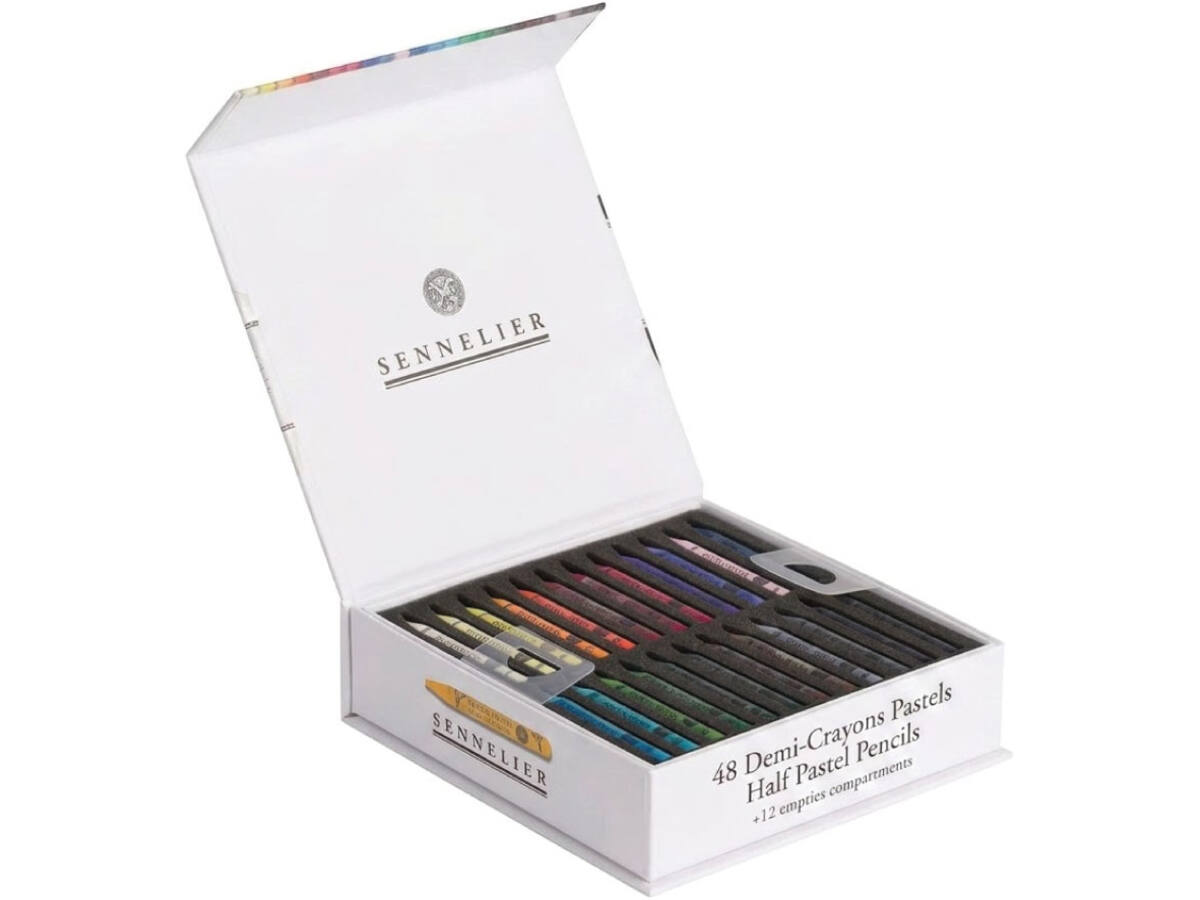 SENNELIER PASTELPOTLODEN SET ASSORTED HALF 24X + 12 LEGE VAKKEN 3