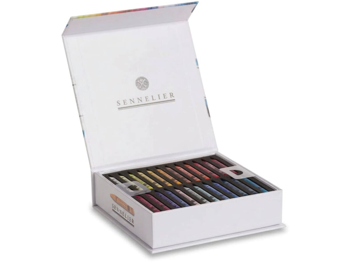 SENNELIER PASTELPOTLODEN SET ASSORTED HALF 24X + 12 LEGE VAKKEN 5