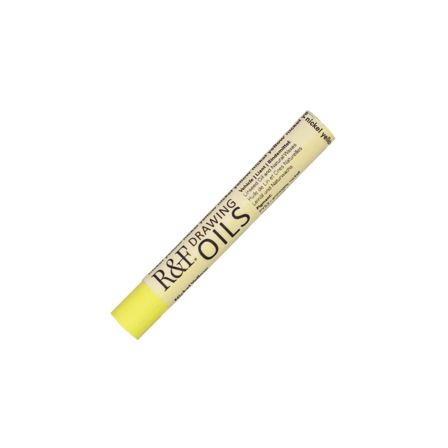 R&F DRAWING OIL 12ML STICK NR123 NICKEL YELLOW 3