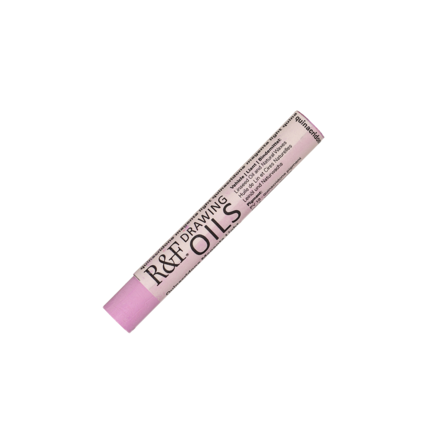 R&F DRAWING OIL STICK 12ML QUINACRIDONE MAGENTA LIGHT 130 3