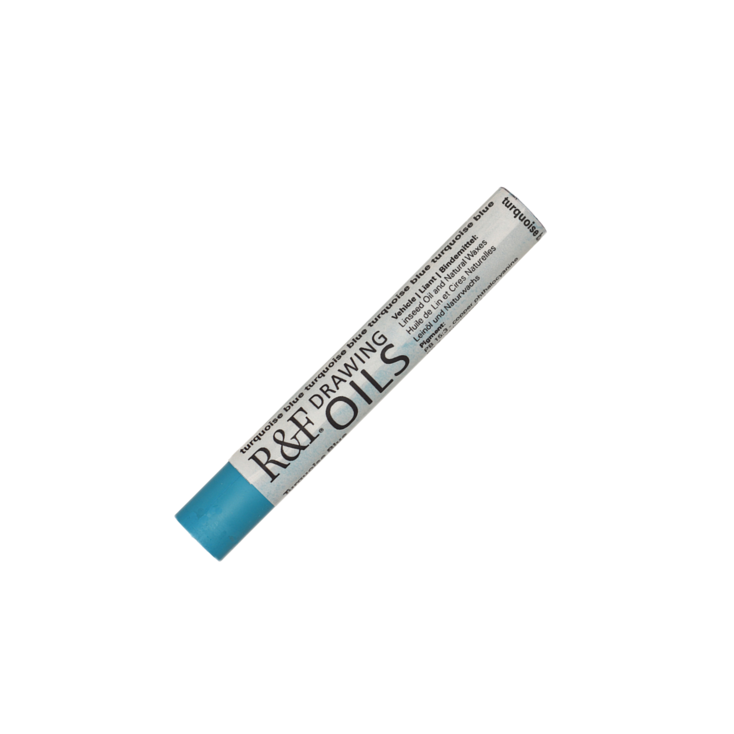 R&F DRAWING OIL STICK 12ML TURQUOISE BLUE 135 3