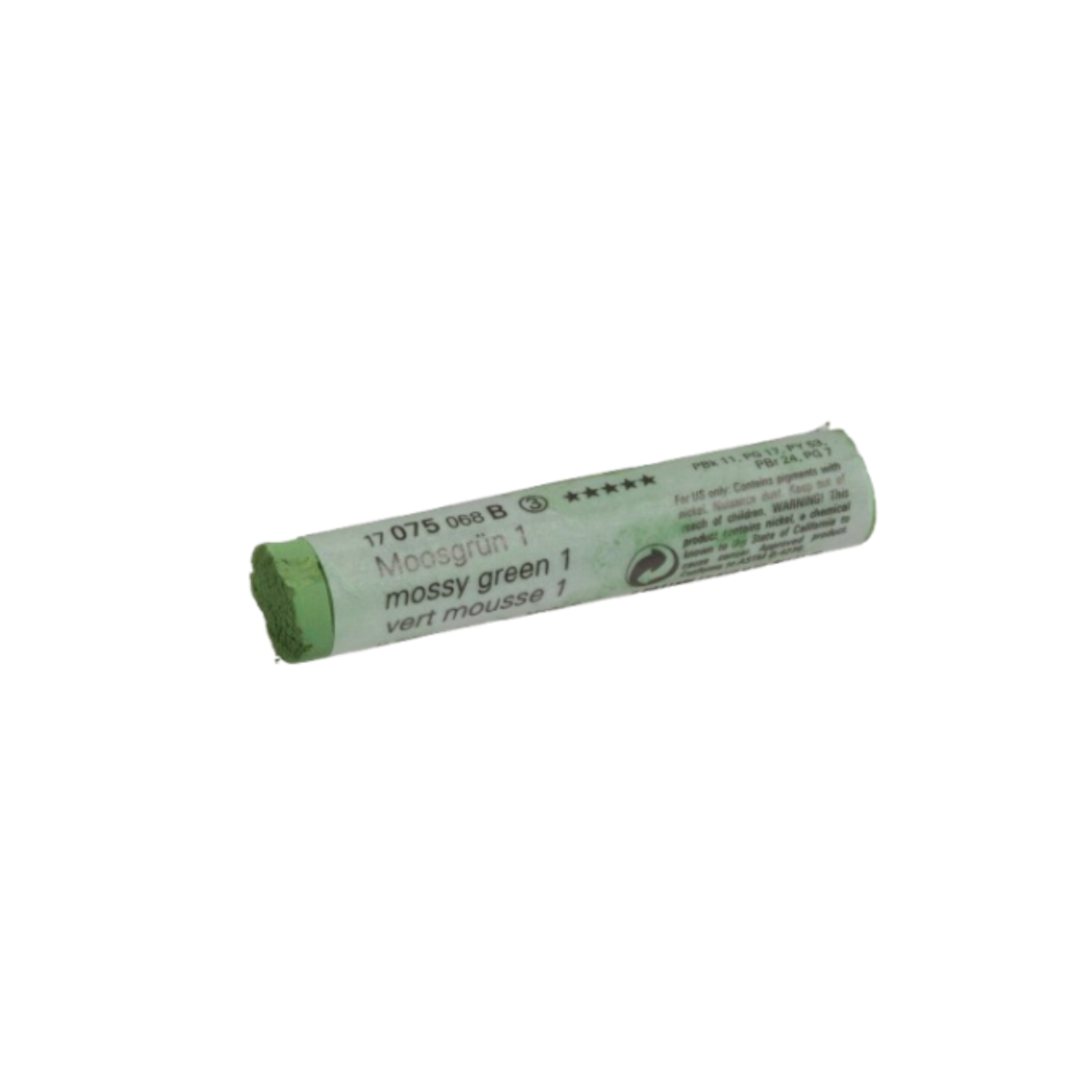 SCHMINCKE WEICHE KÜNSTLER PASTELLFARBE MOOSGRÜN 1 075B 3
