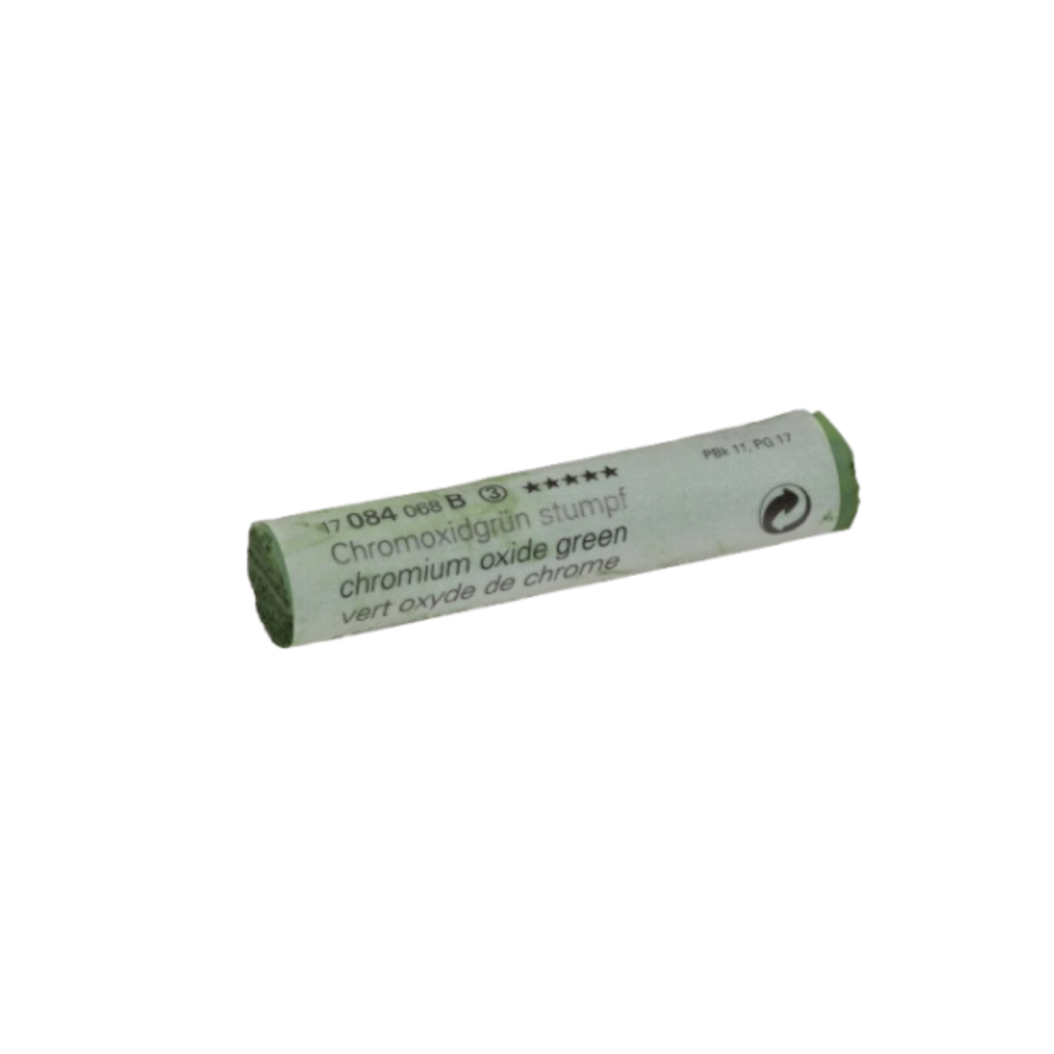 SCHMINCKE WEICHE KÜNSTLER PASTELLFARBE CHROMOXIDGRÜN STUMPF 084B 3
